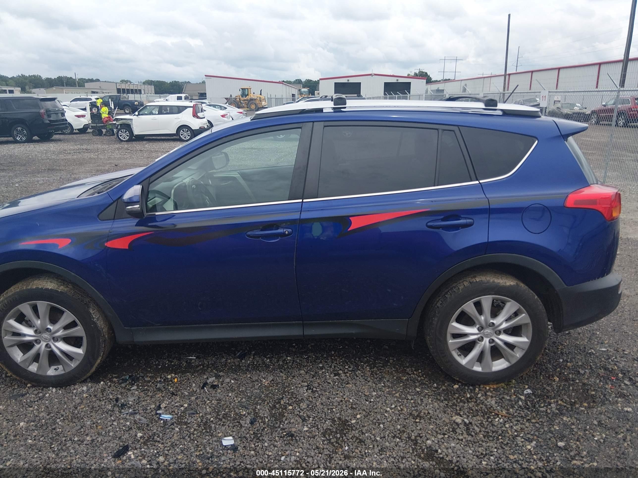 2015 Toyota Rav4 Limited Blue vin: 2T3YFREV8FW207010