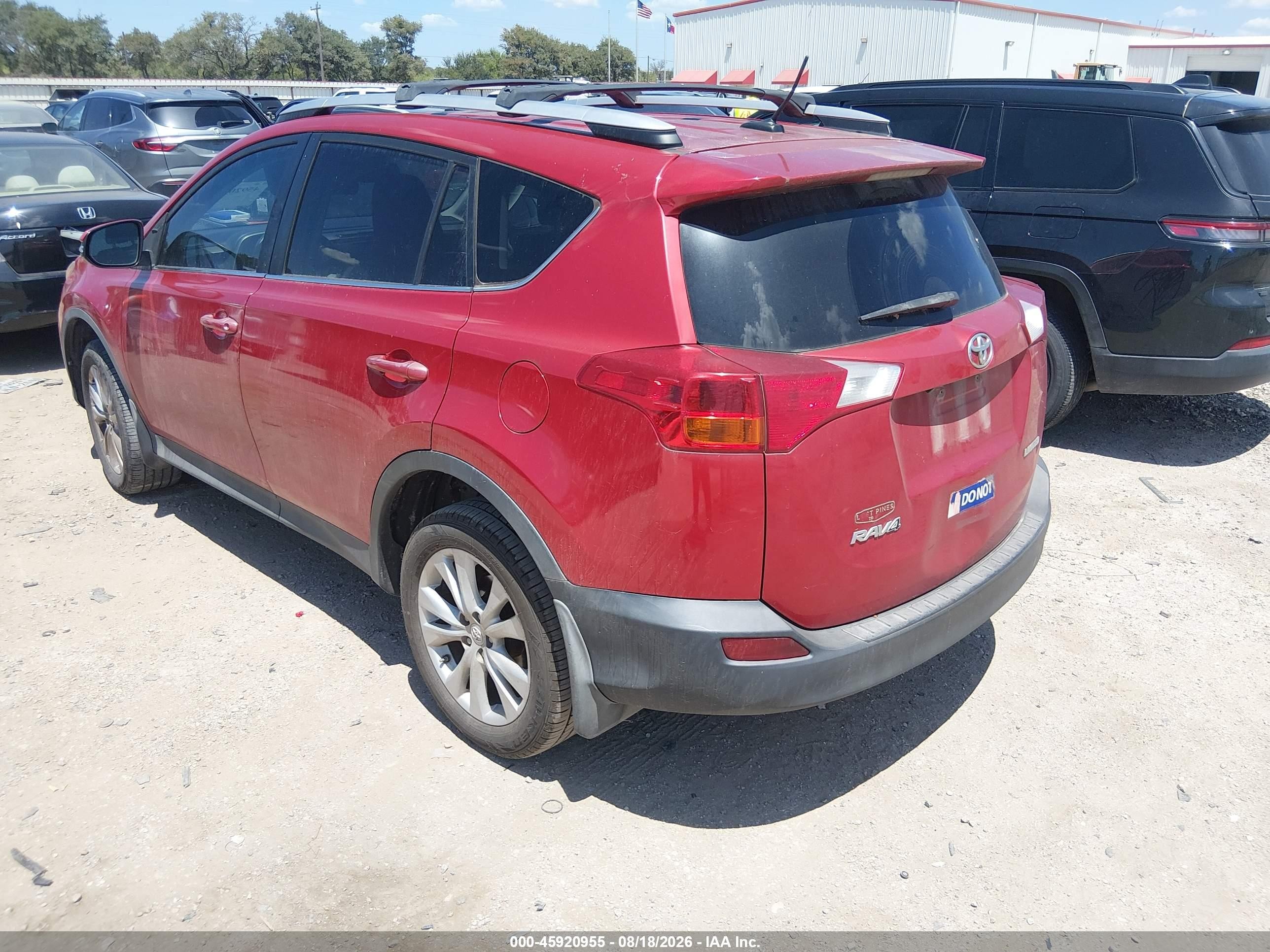 2015 Toyota Rav4 Limited Maroon vin: 2T3YFREV8FW228973