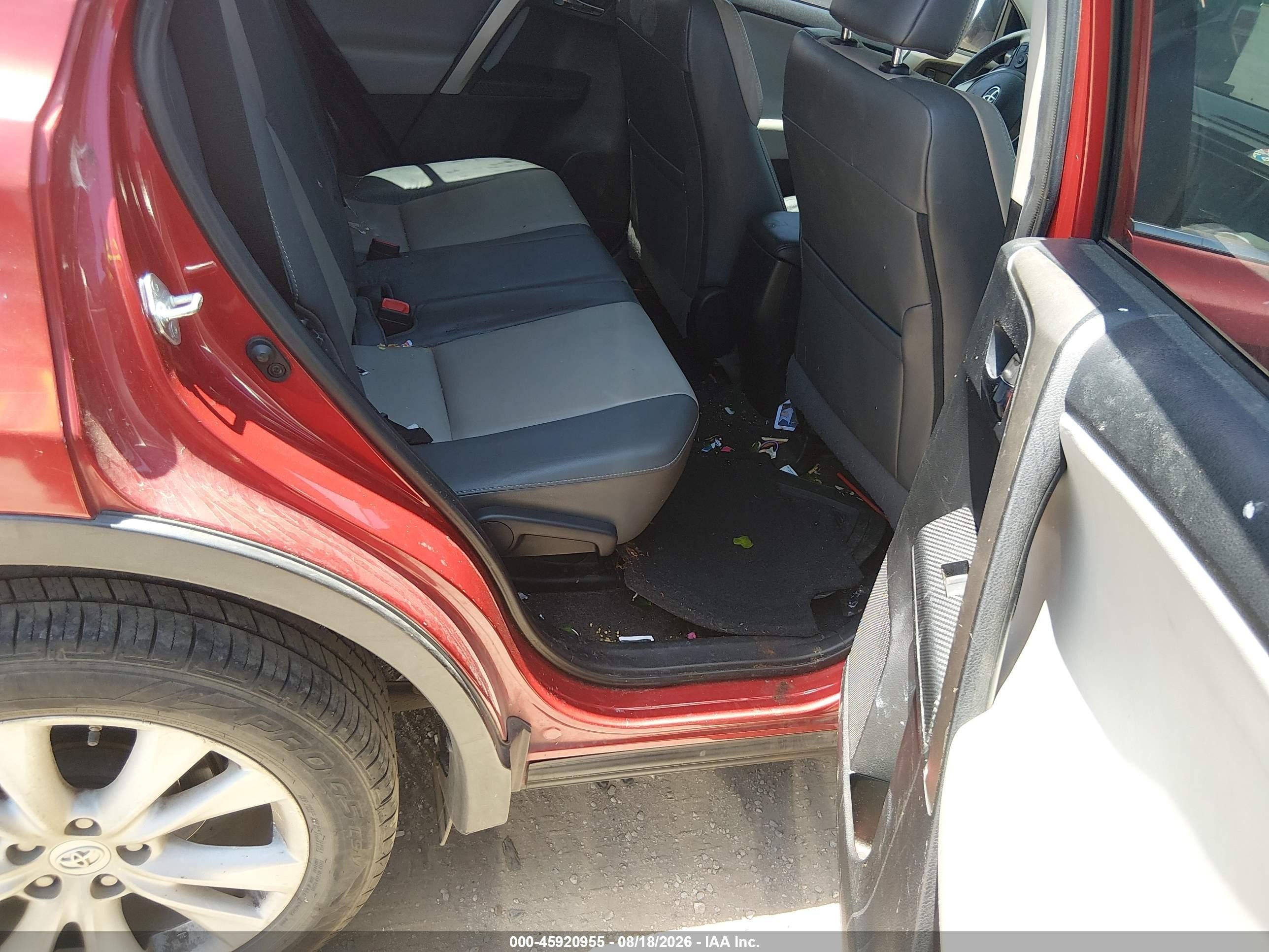 2015 Toyota Rav4 Limited Maroon vin: 2T3YFREV8FW228973