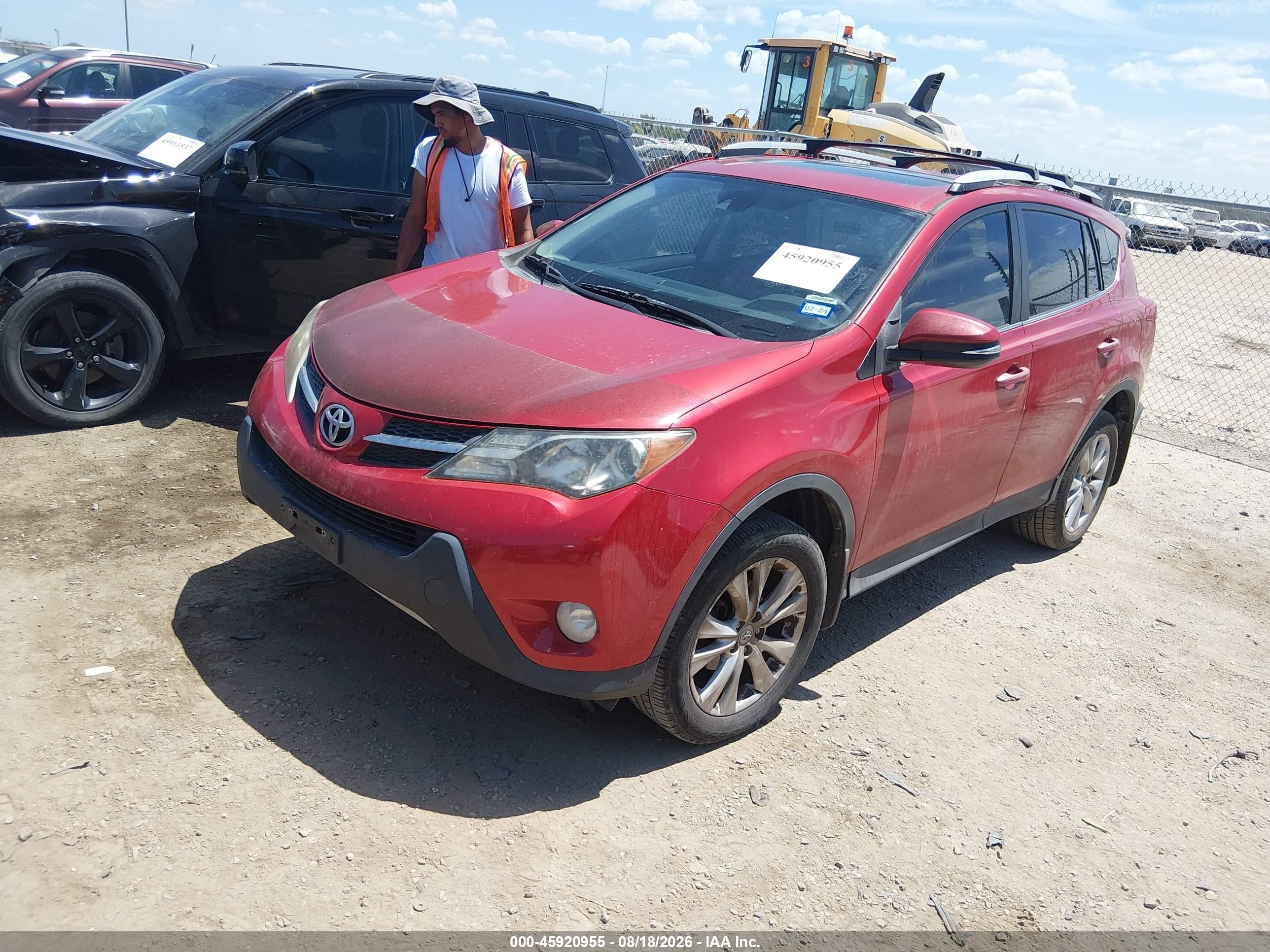 2015 Toyota Rav4 Limited Maroon vin: 2T3YFREV8FW228973