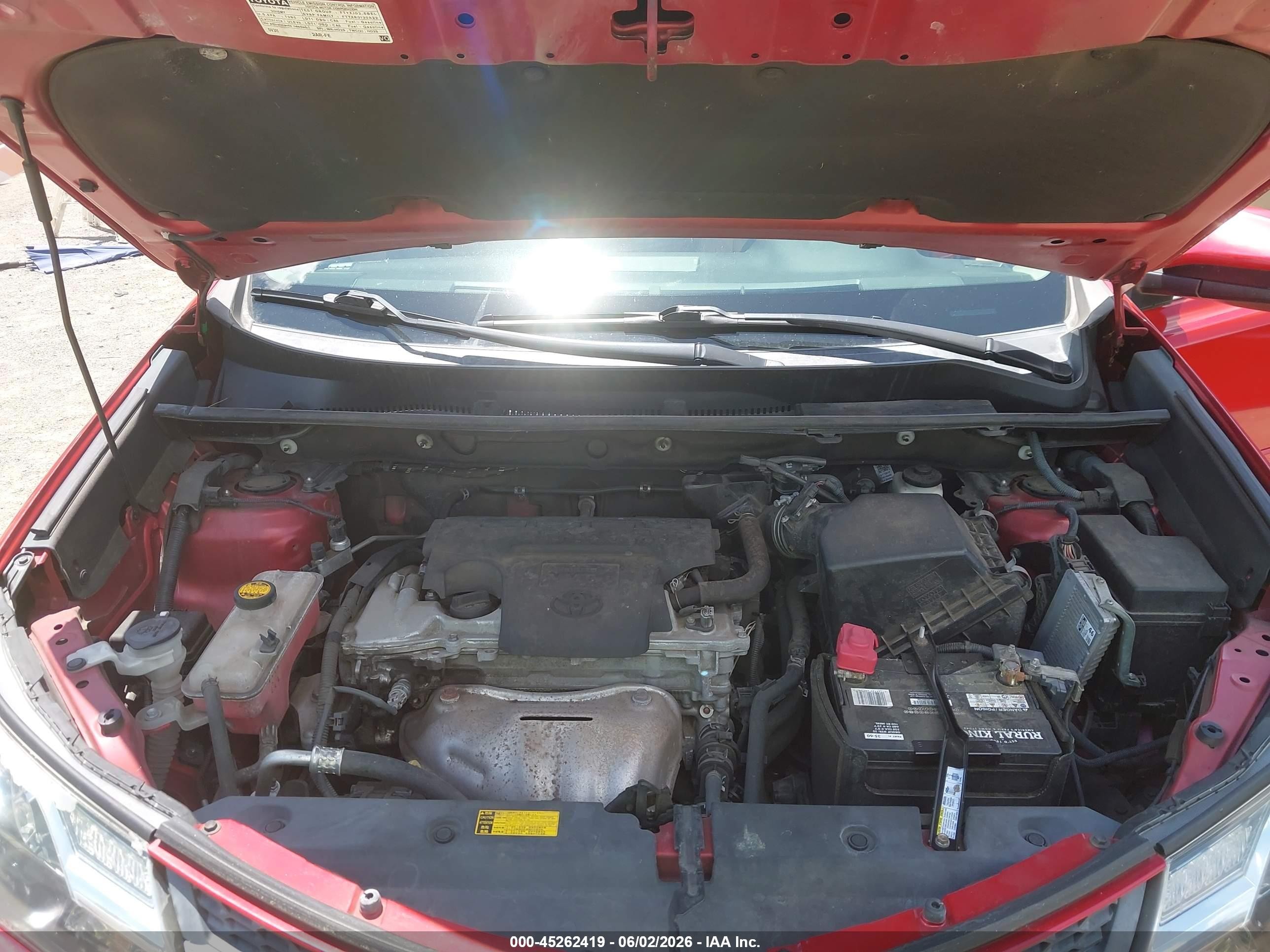2015 Toyota Rav4 Limited Red vin: 2T3YFREV8FW230075