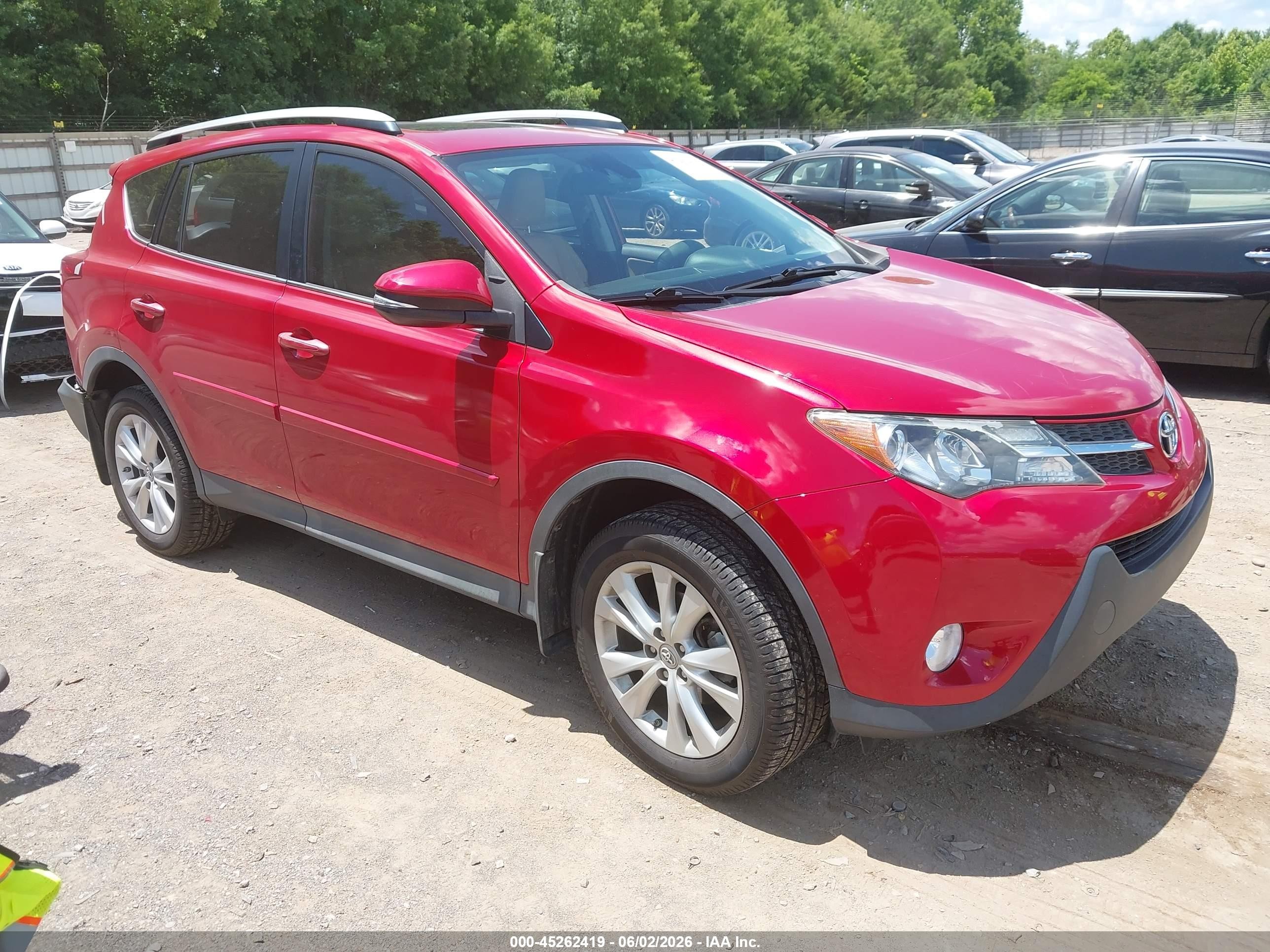 2015 Toyota Rav4 Limited Red vin: 2T3YFREV8FW230075