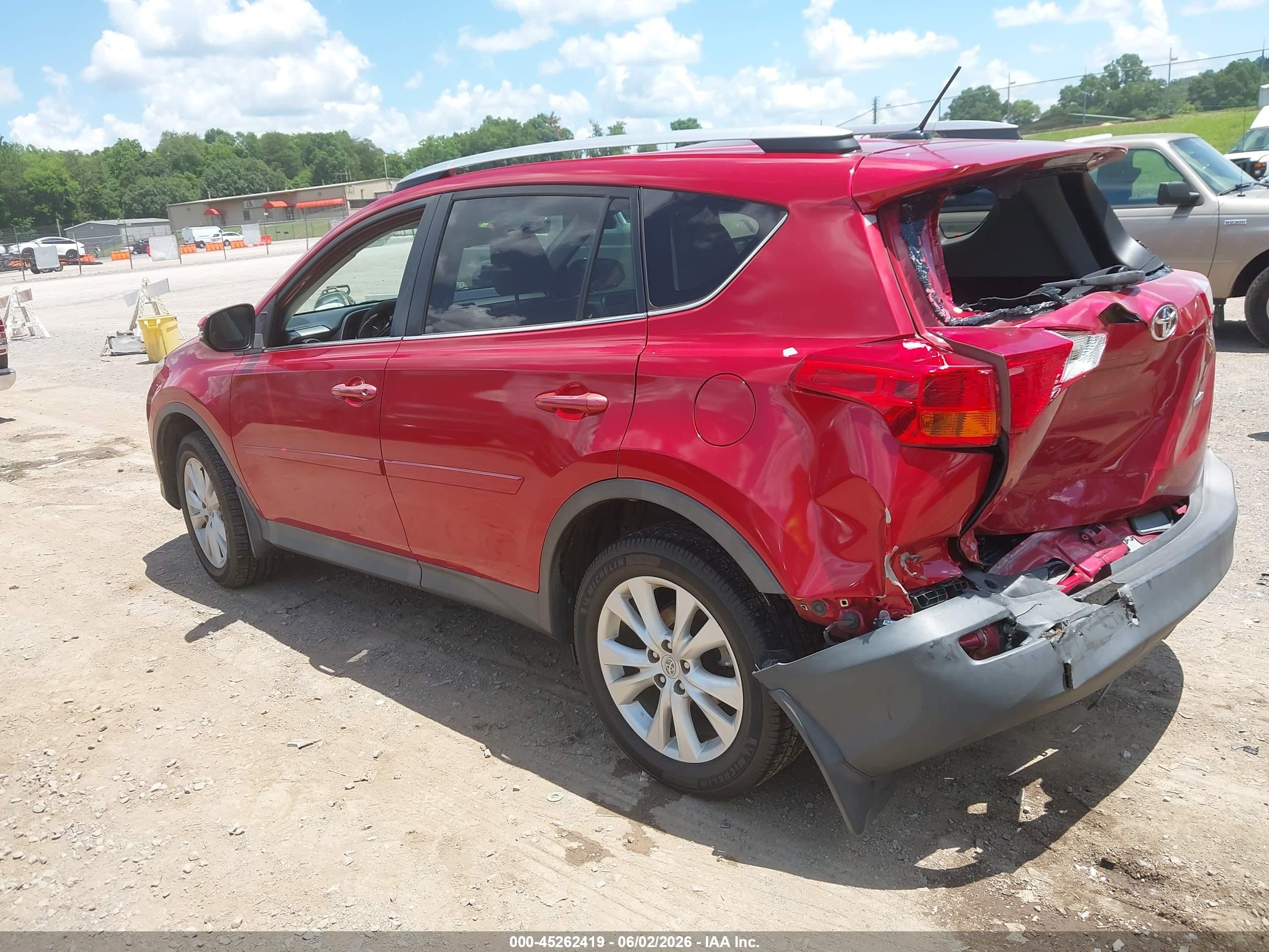 2015 Toyota Rav4 Limited Red vin: 2T3YFREV8FW230075