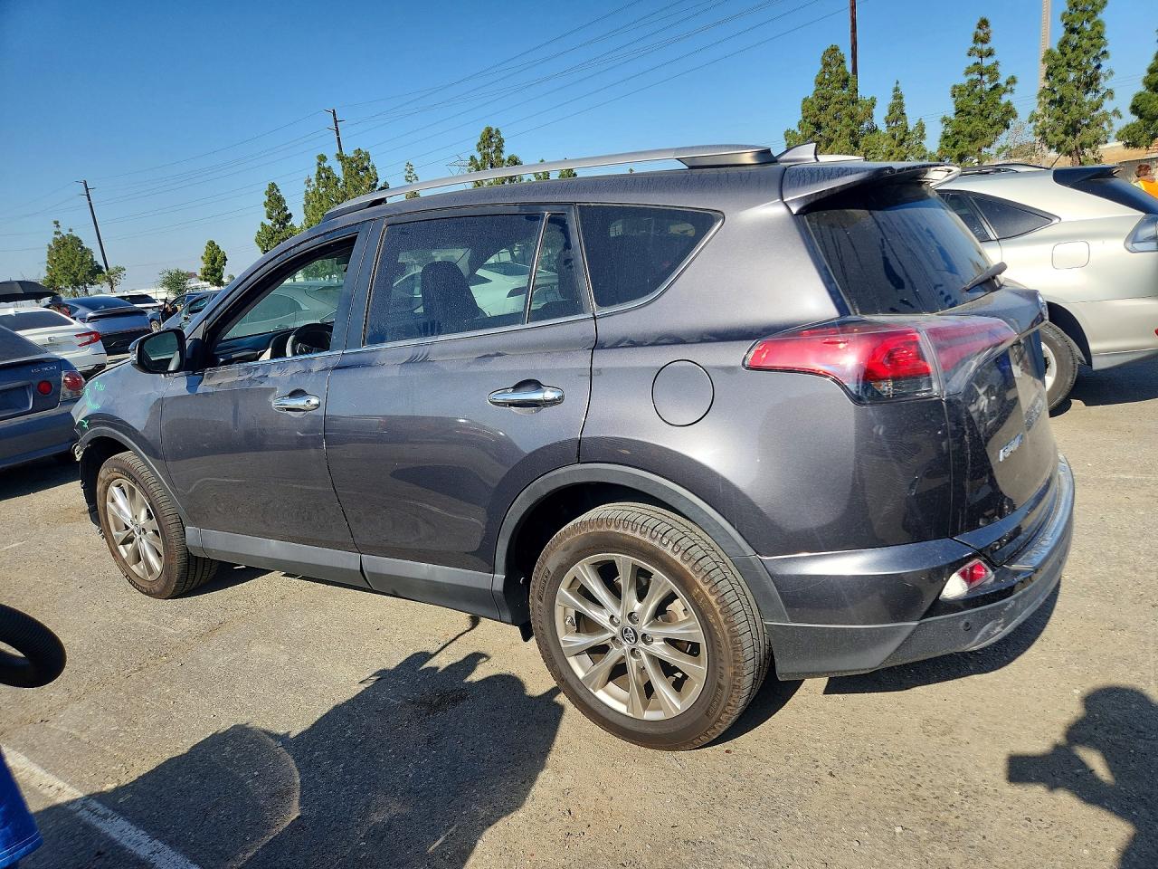 2018 Toyota Rav4 Limited Charcoal vin: 2T3YFREV8JW473345