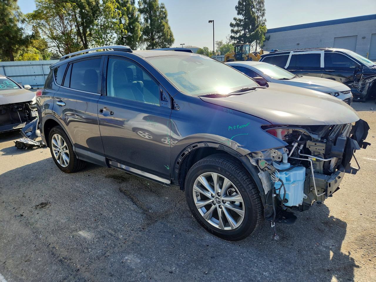 2018 Toyota Rav4 Limited Charcoal vin: 2T3YFREV8JW473345