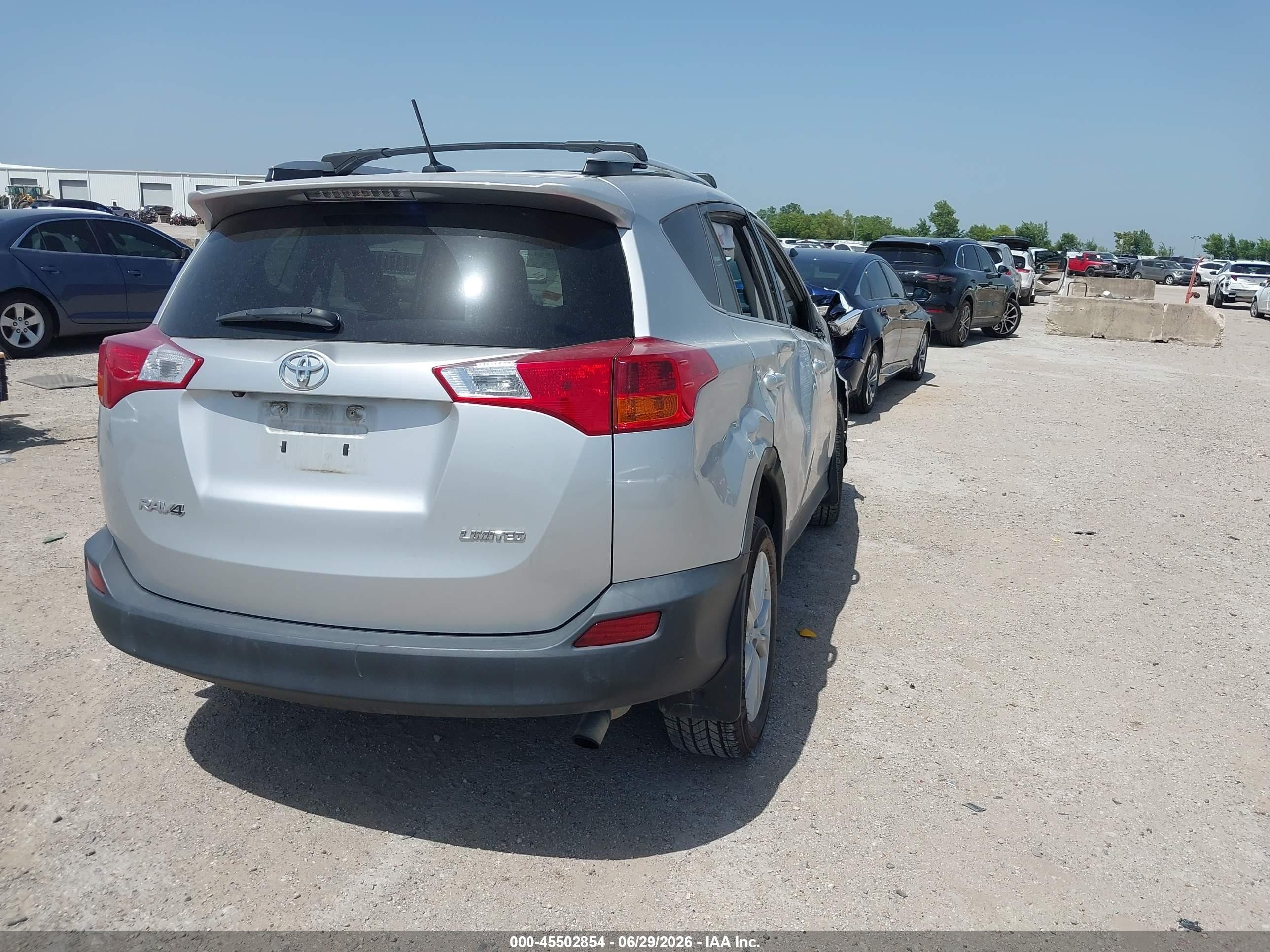 2013 Toyota Rav4 Limited Silver vin: 2T3YFREV9DW015348