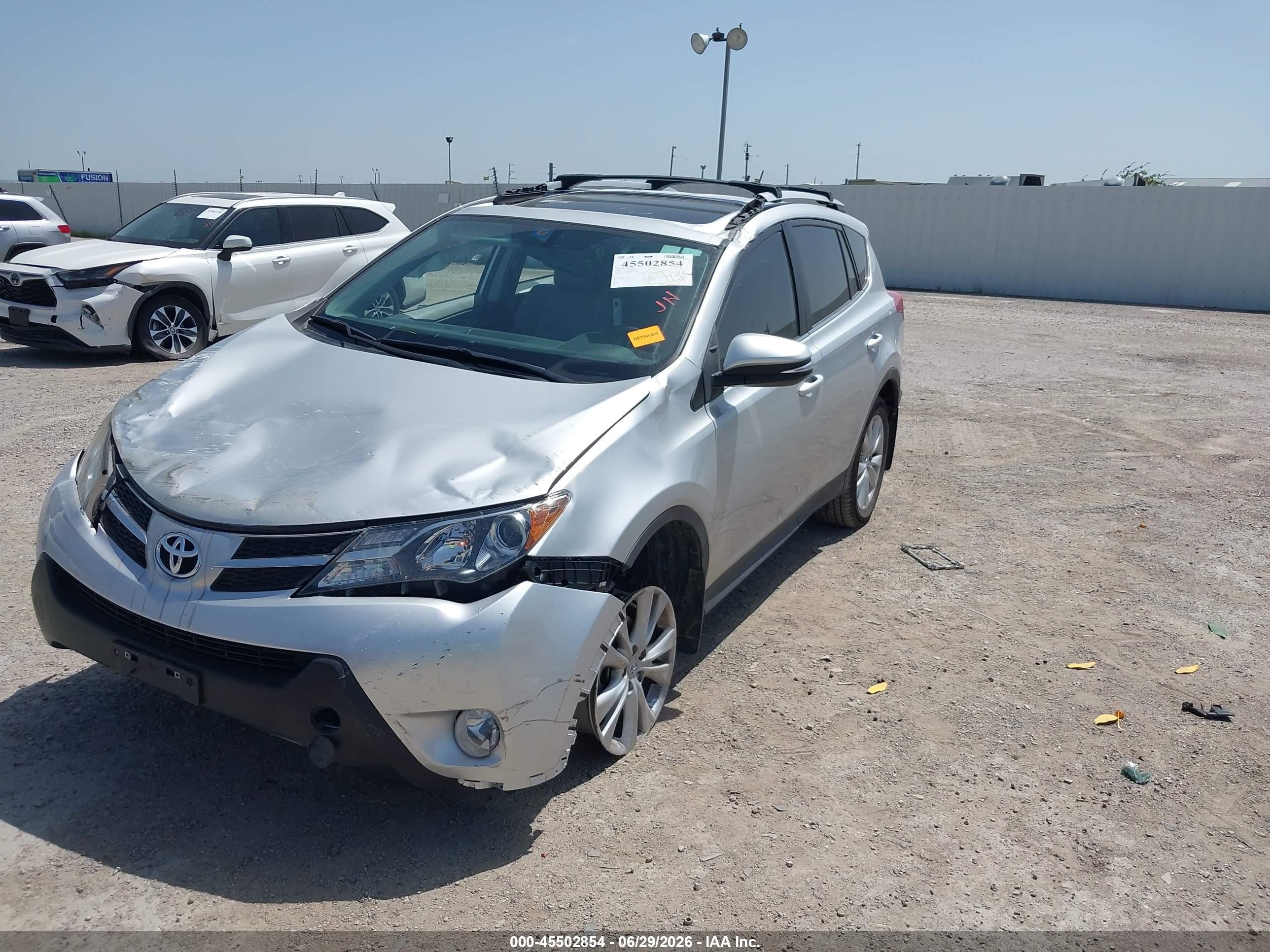 2013 Toyota Rav4 Limited Silver vin: 2T3YFREV9DW015348