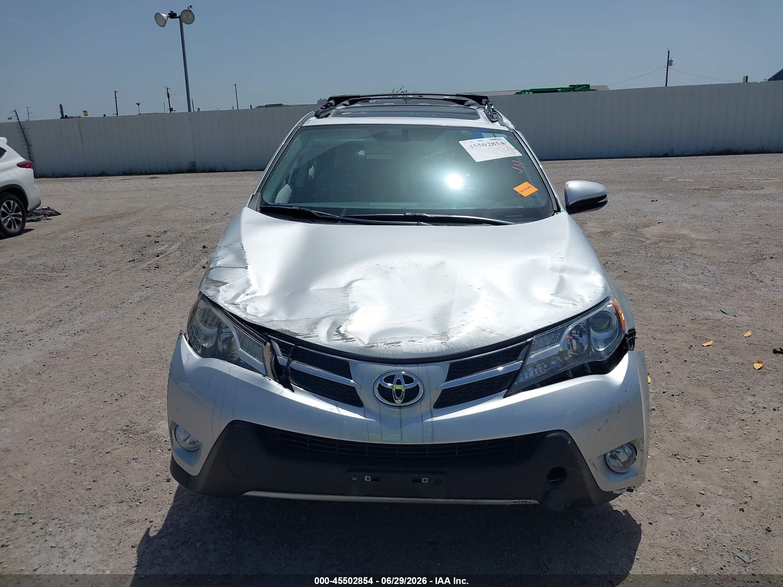 2013 Toyota Rav4 Limited Silver vin: 2T3YFREV9DW015348
