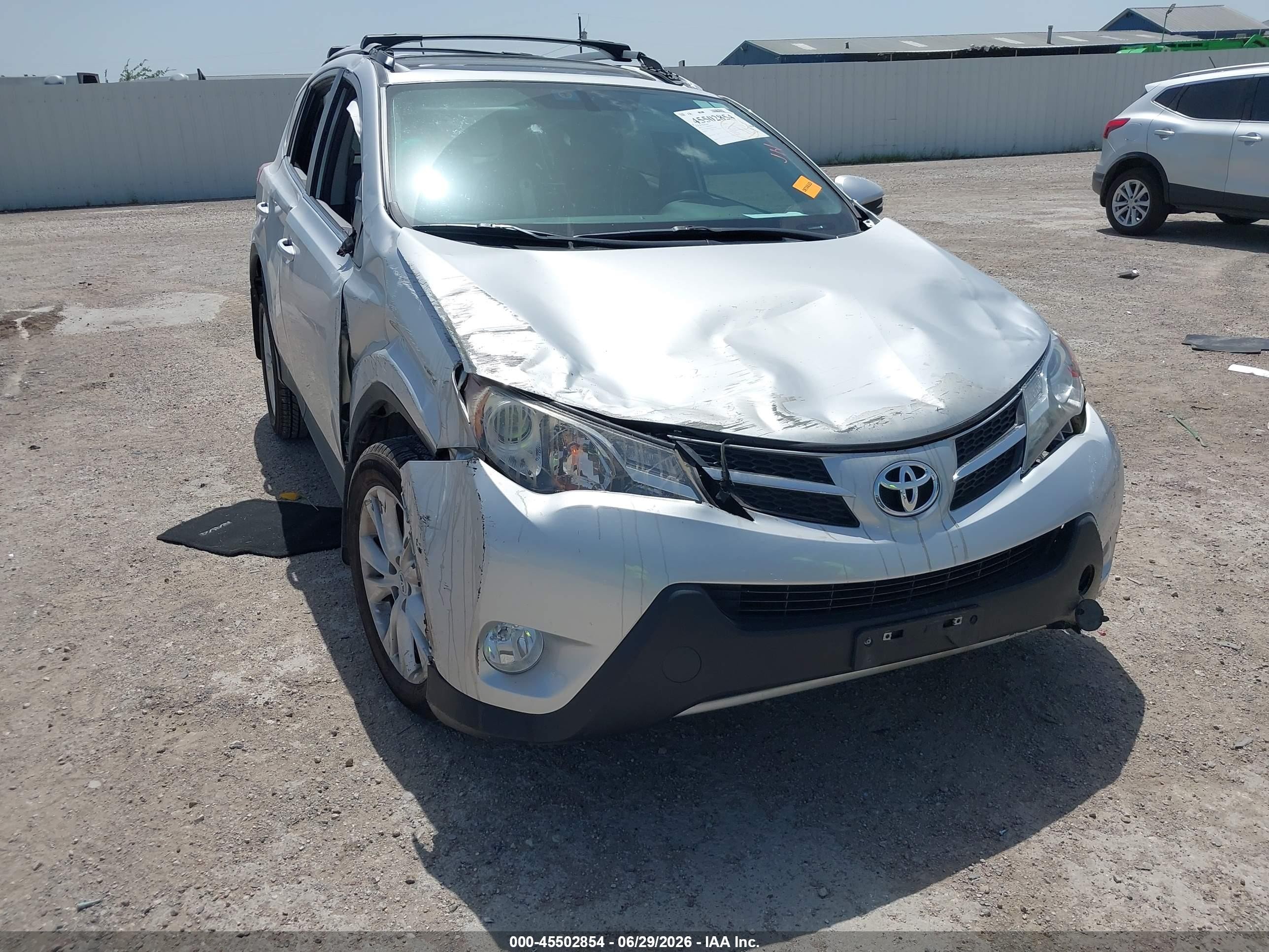 2013 Toyota Rav4 Limited Silver vin: 2T3YFREV9DW015348