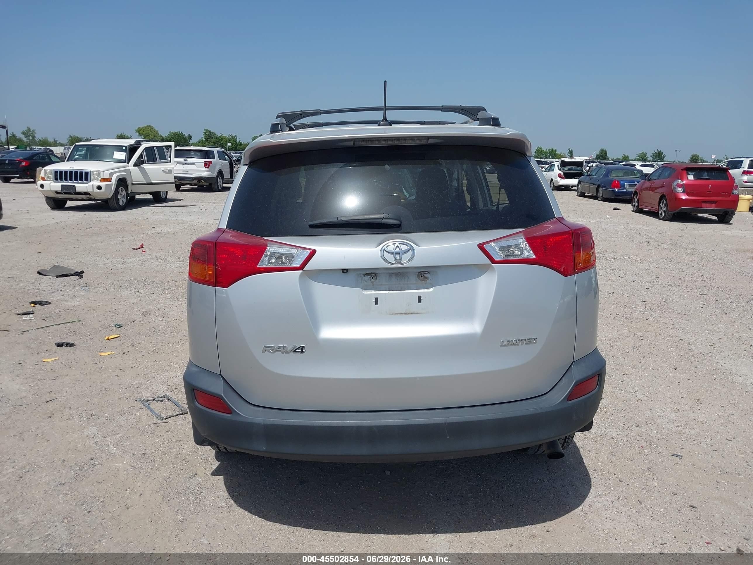 2013 Toyota Rav4 Limited Silver vin: 2T3YFREV9DW015348