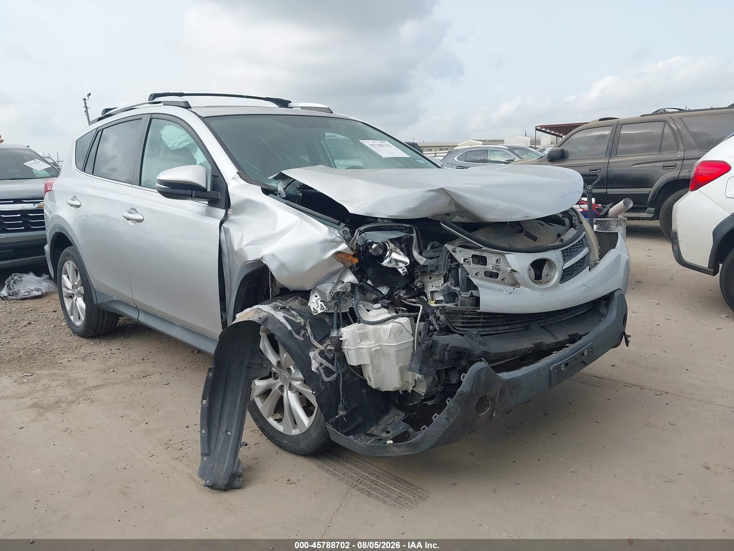 2013 Toyota Rav4 Limited Silver vin: 2T3YFREV9DW032943
