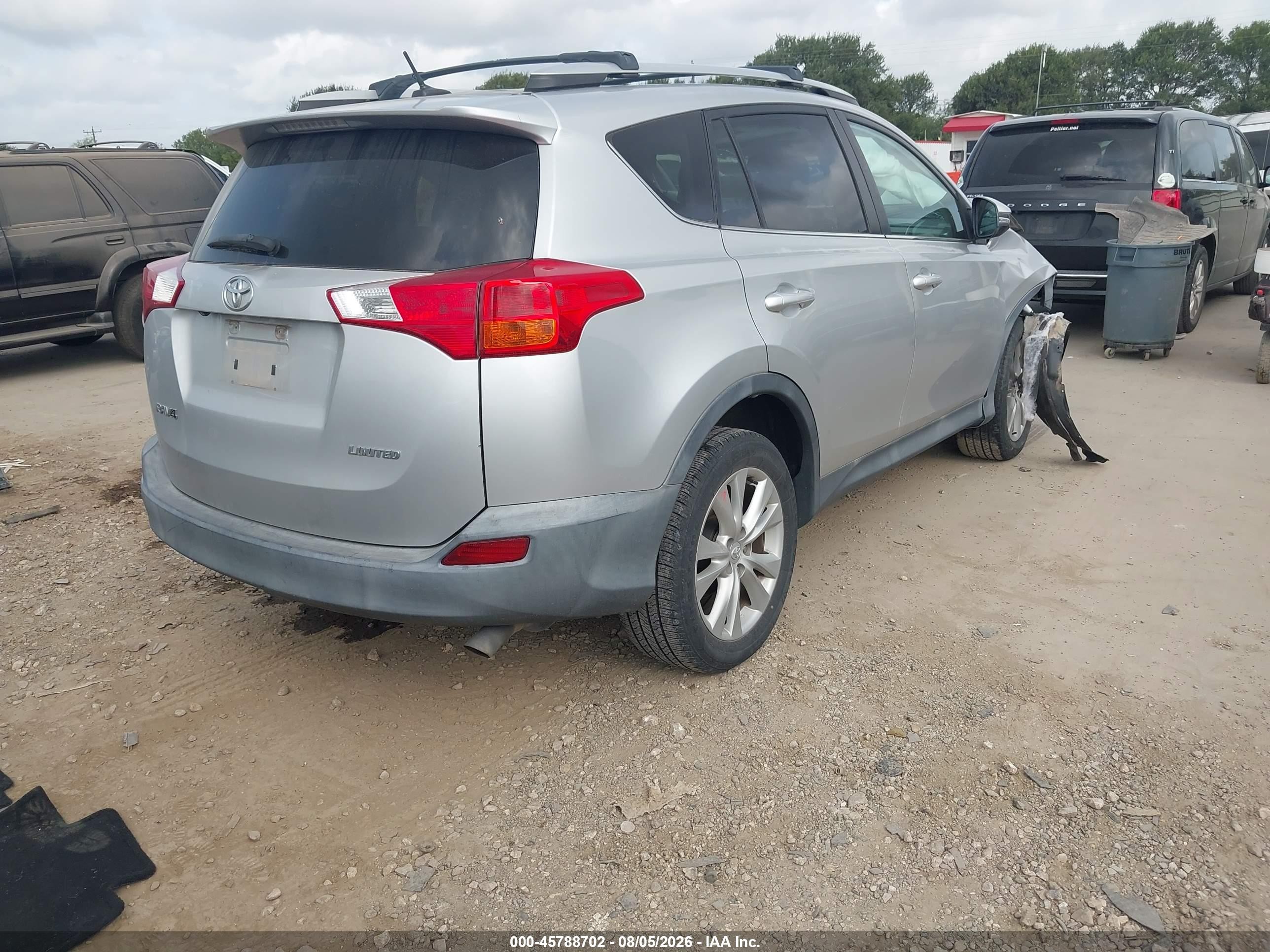 2013 Toyota Rav4 Limited Silver vin: 2T3YFREV9DW032943