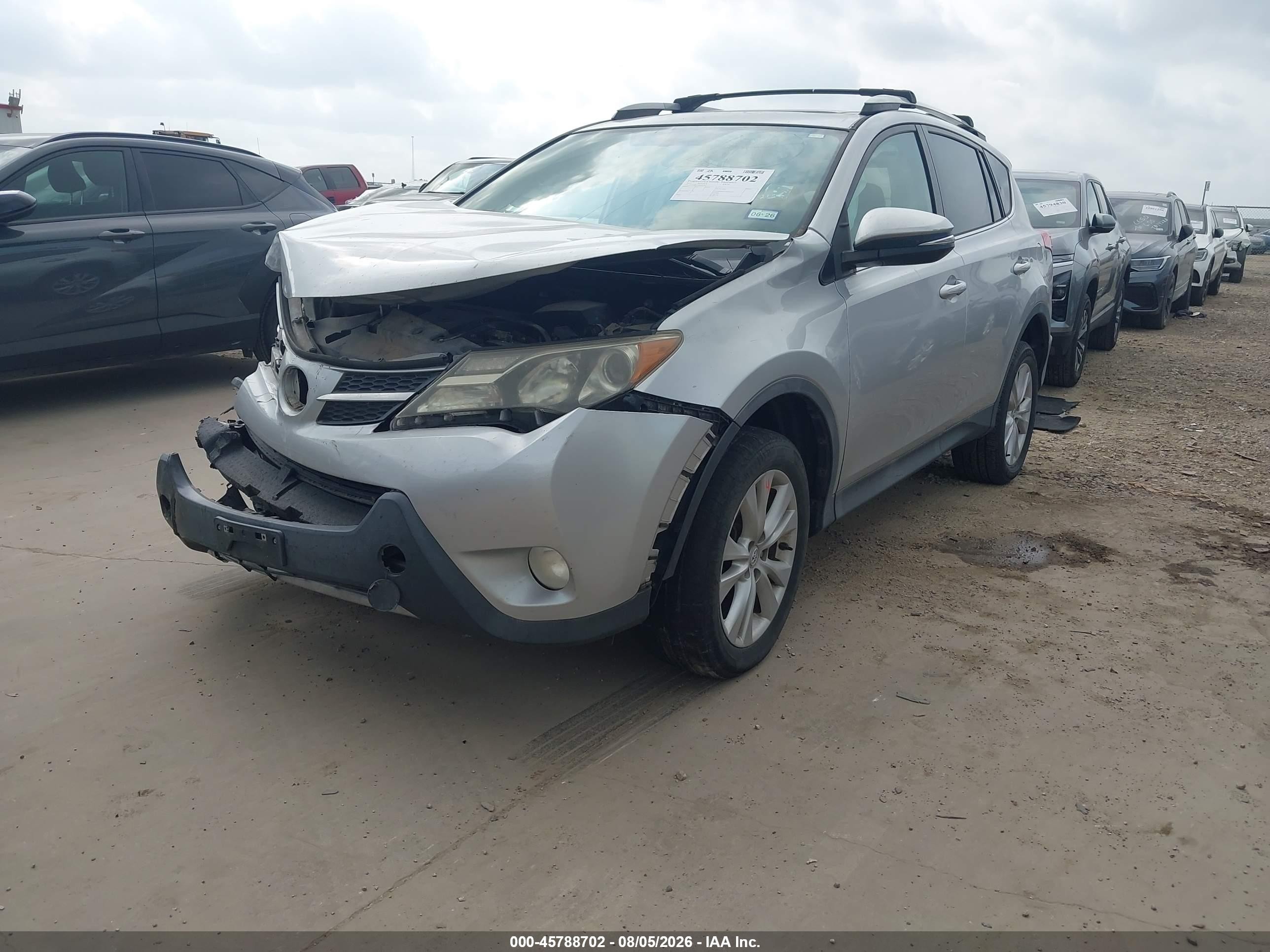 2013 Toyota Rav4 Limited Silver vin: 2T3YFREV9DW032943