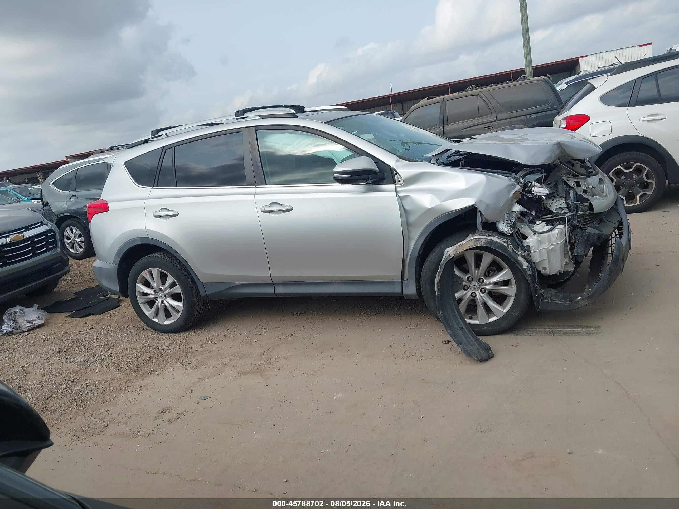 2013 Toyota Rav4 Limited Silver vin: 2T3YFREV9DW032943