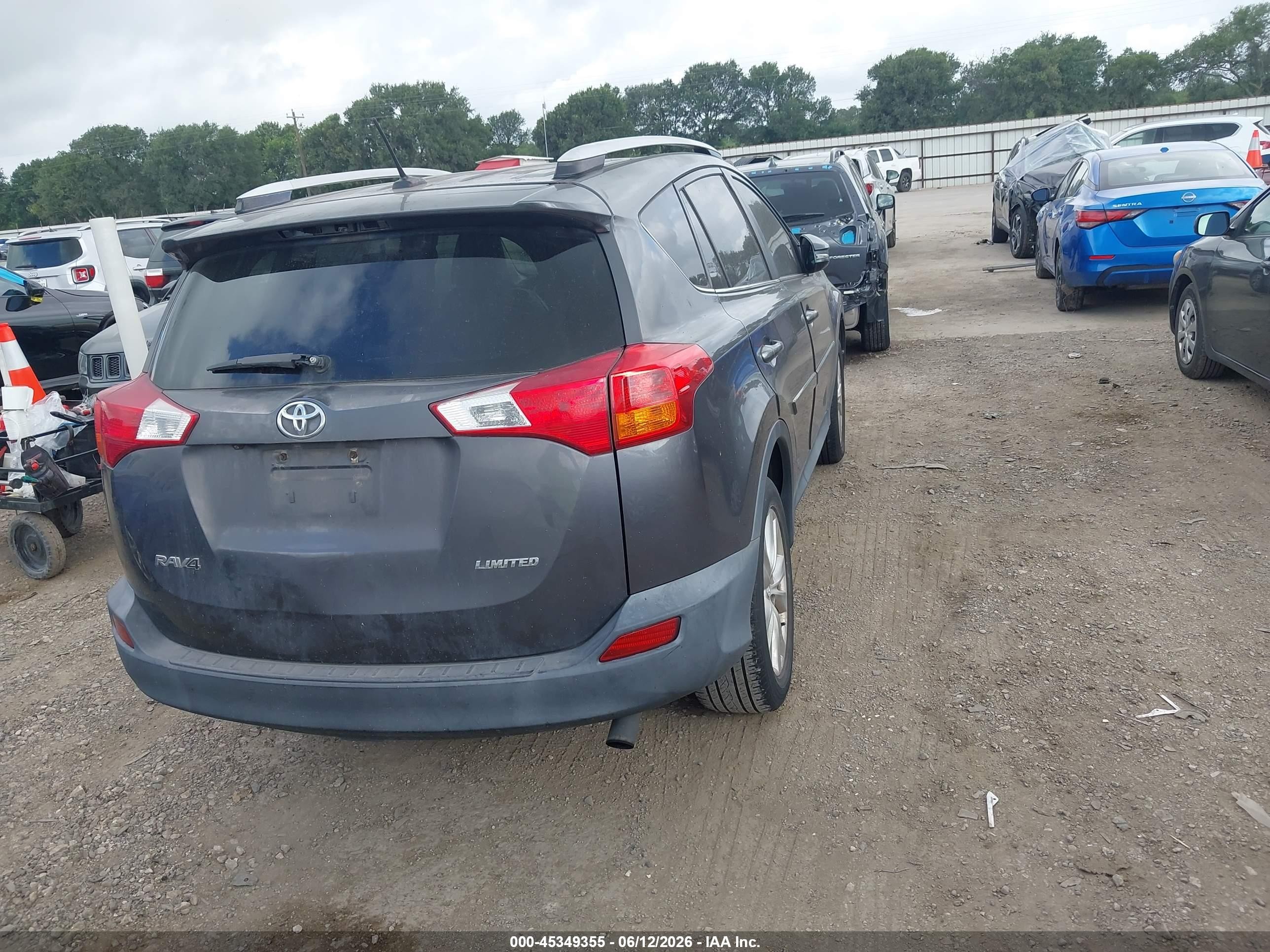 2013 Toyota Rav4 Limited Gray vin: 2T3YFREV9DW034157