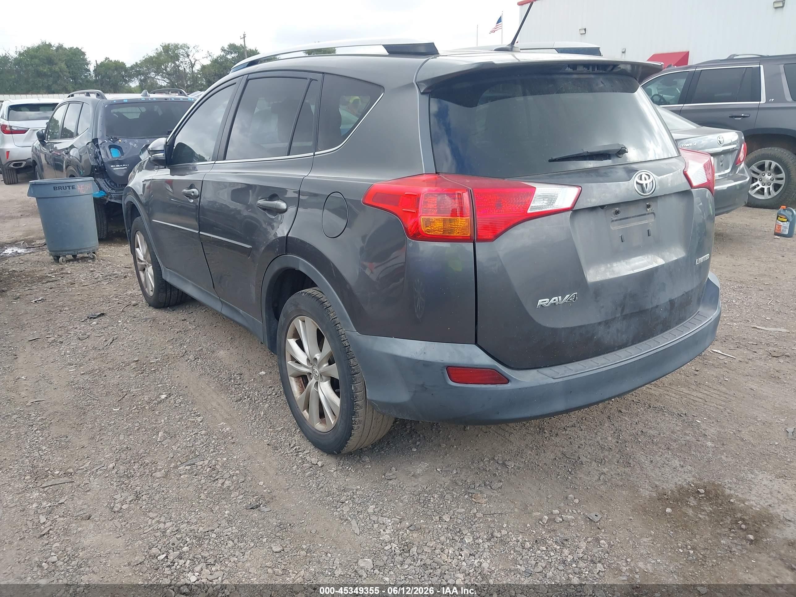 2013 Toyota Rav4 Limited Gray vin: 2T3YFREV9DW034157