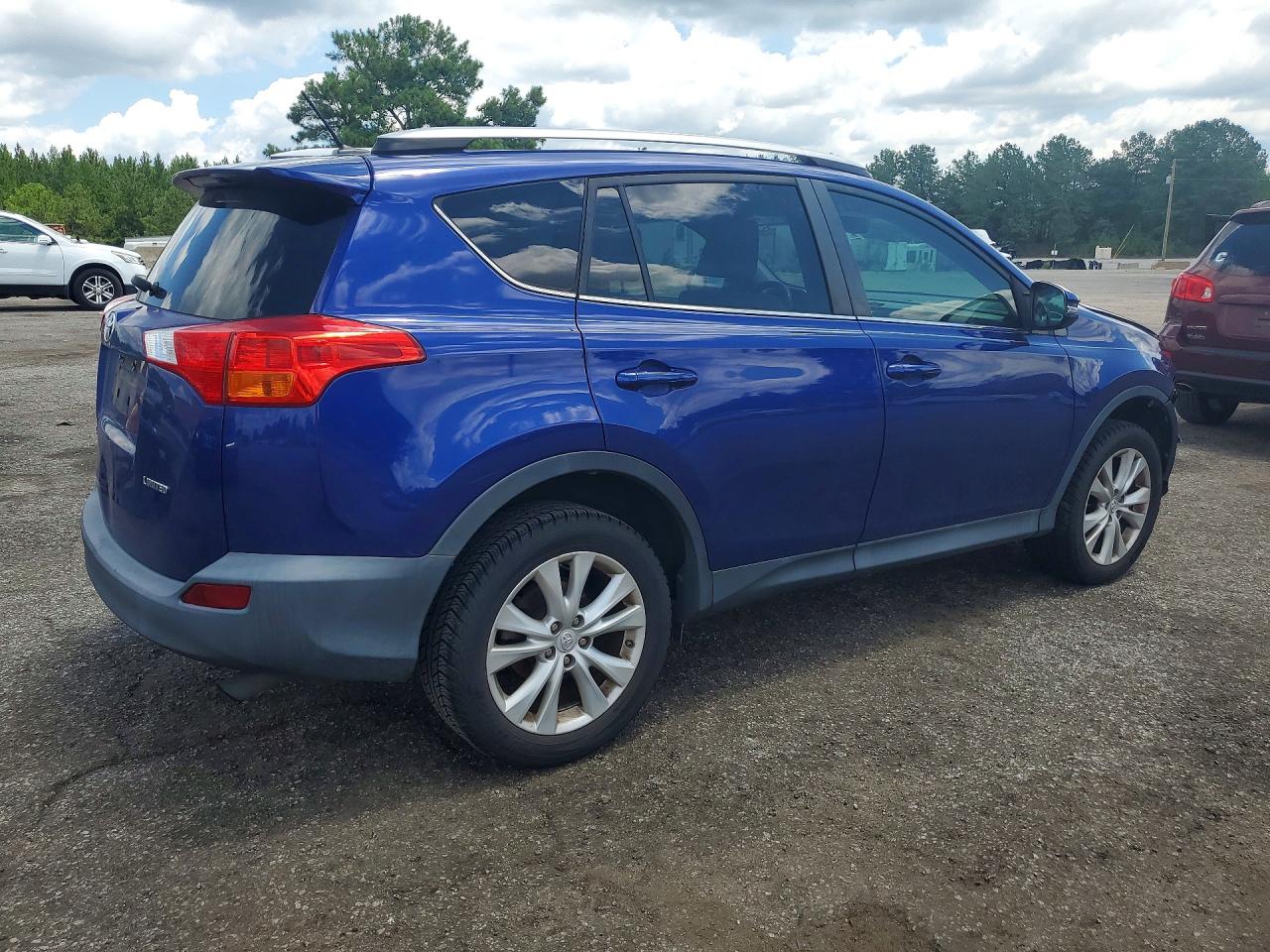 2014 Toyota Rav4 Limited Blue vin: 2T3YFREV9EW093744