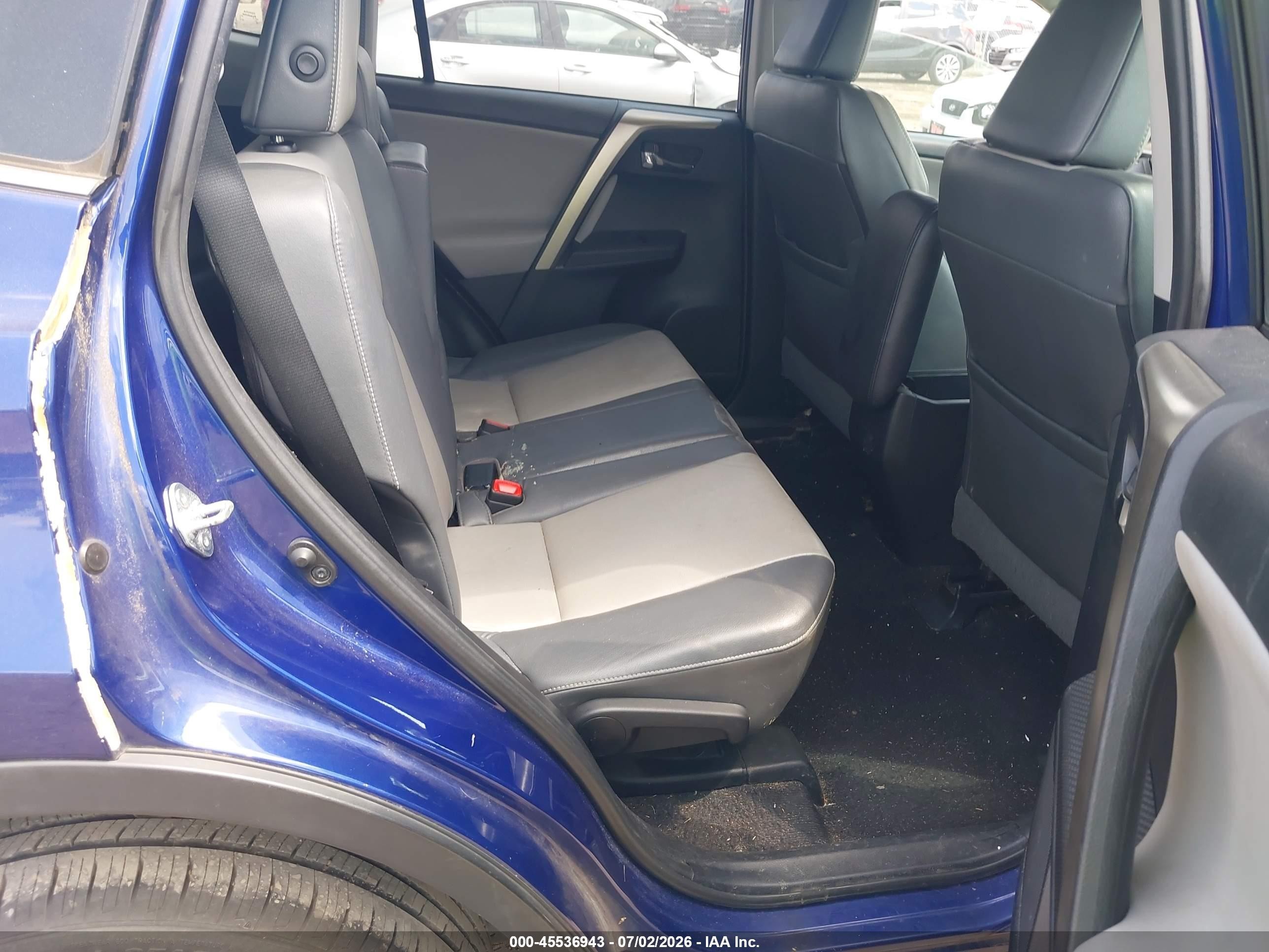 2014 Toyota Rav4 Limited Blue vin: 2T3YFREV9EW095011