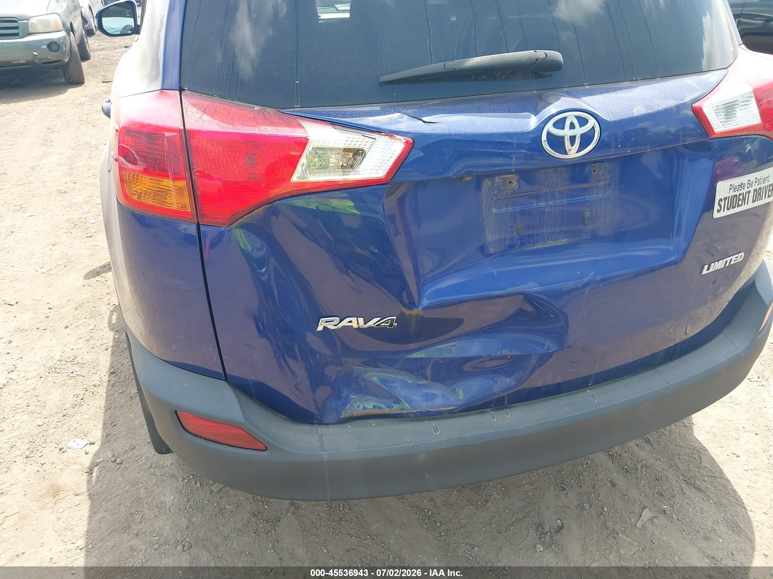 2014 Toyota Rav4 Limited Blue vin: 2T3YFREV9EW095011