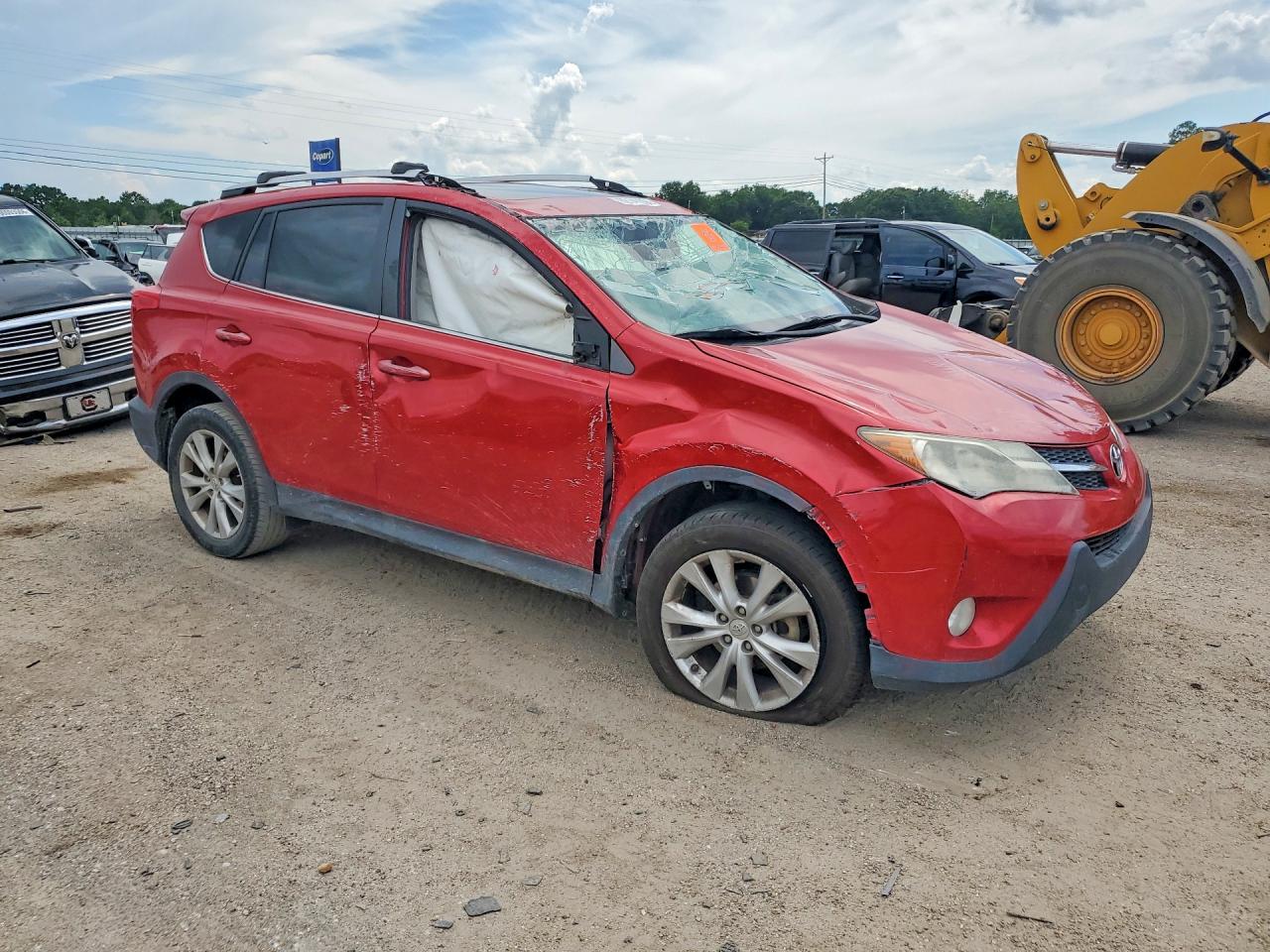 2014 Toyota Rav4 Limited Красный vin: 2T3YFREV9EW097485