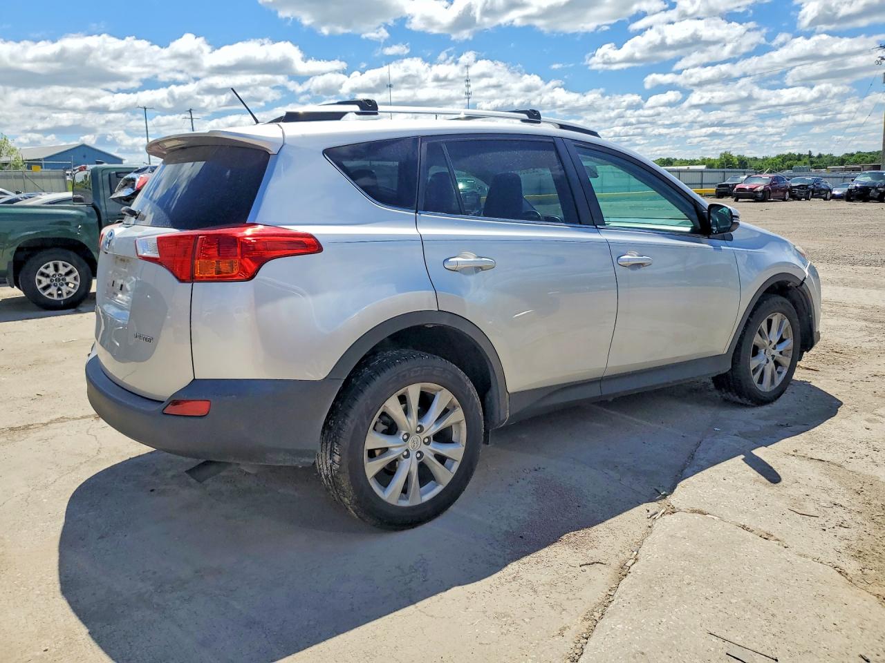 2014 Toyota Rav4 Limited Silver vin: 2T3YFREV9EW098121