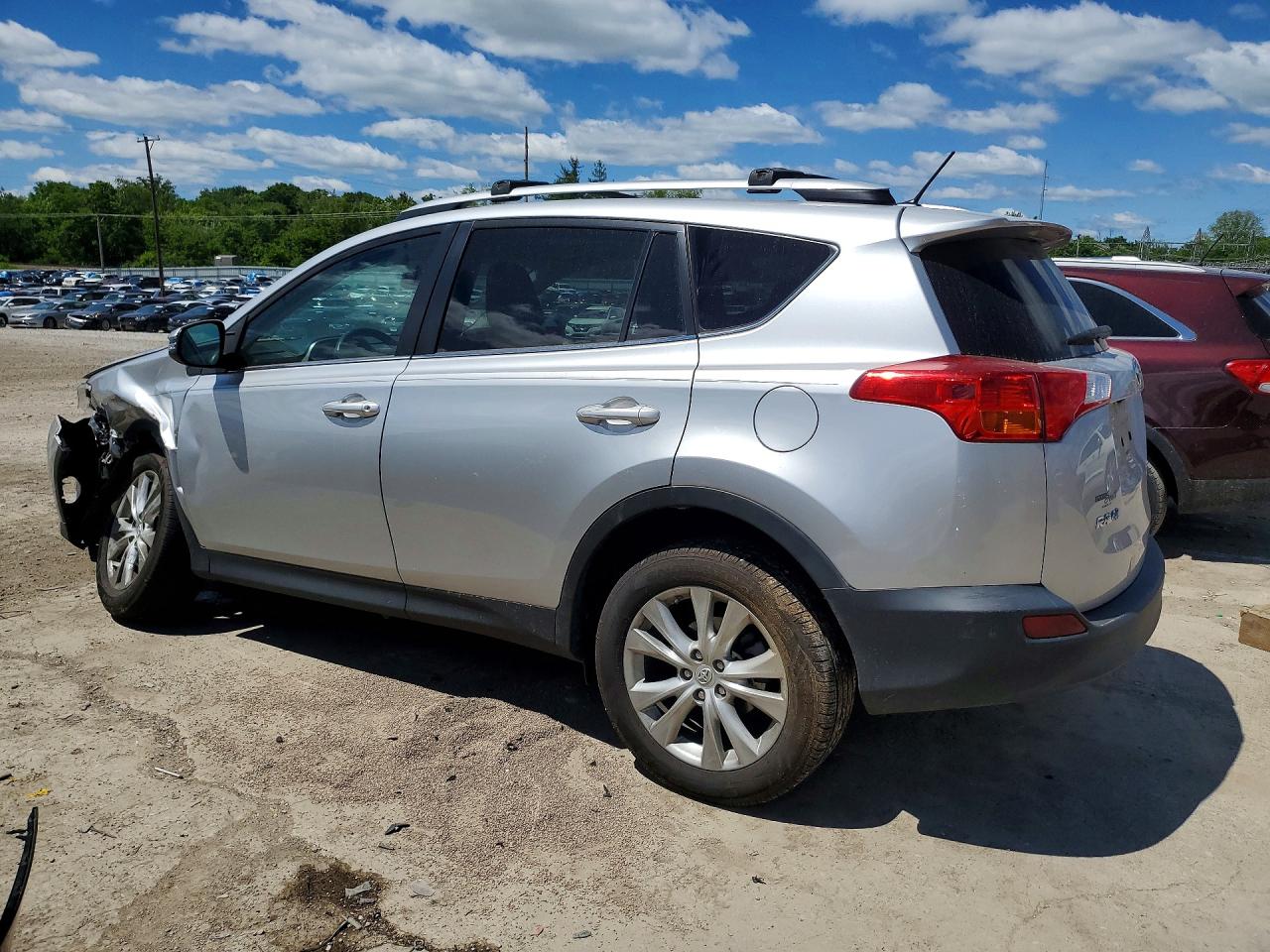 2014 Toyota Rav4 Limited Silver vin: 2T3YFREV9EW098121
