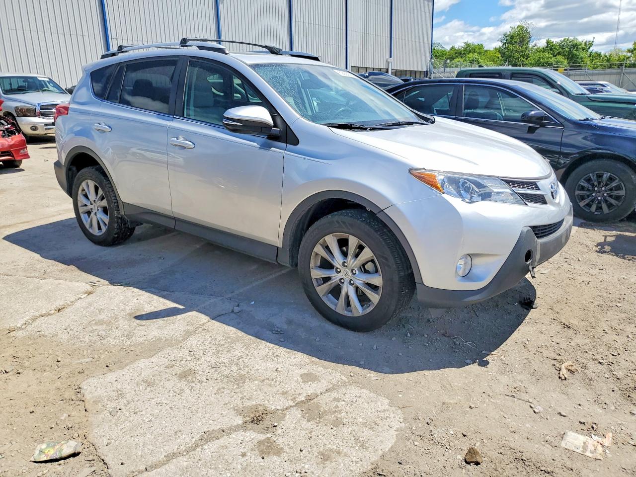 2014 Toyota Rav4 Limited Silver vin: 2T3YFREV9EW098121