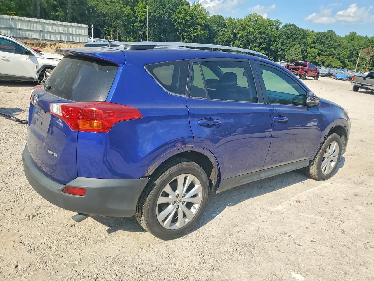 2014 Toyota Rav4 Limited Blue vin: 2T3YFREV9EW098510