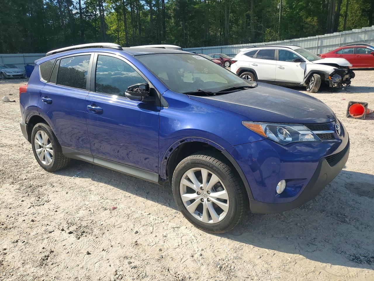 2014 Toyota Rav4 Limited Blue vin: 2T3YFREV9EW098510