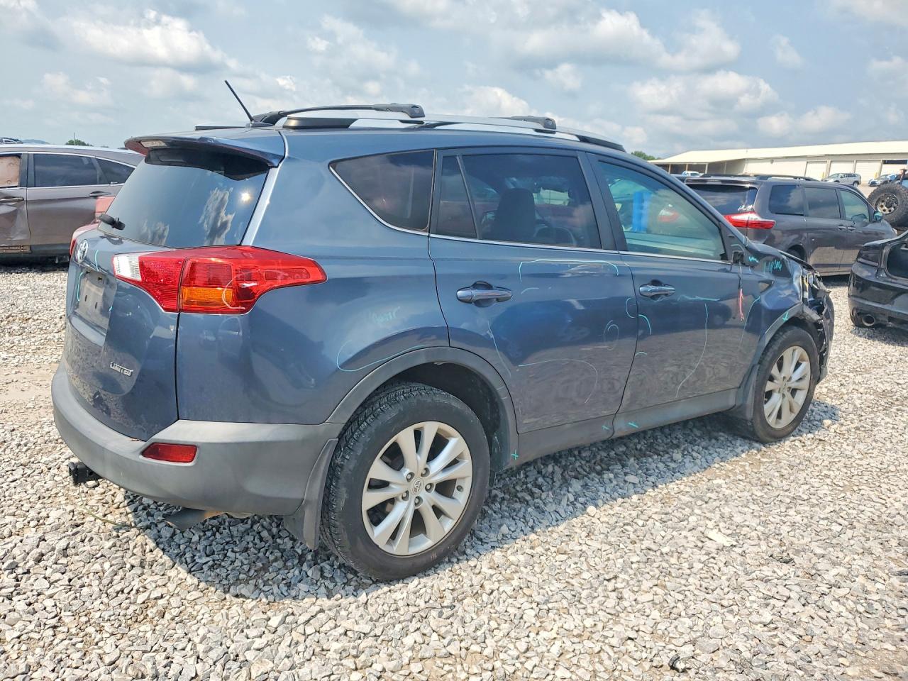 2014 Toyota Rav4 Limited Blue vin: 2T3YFREV9EW119291