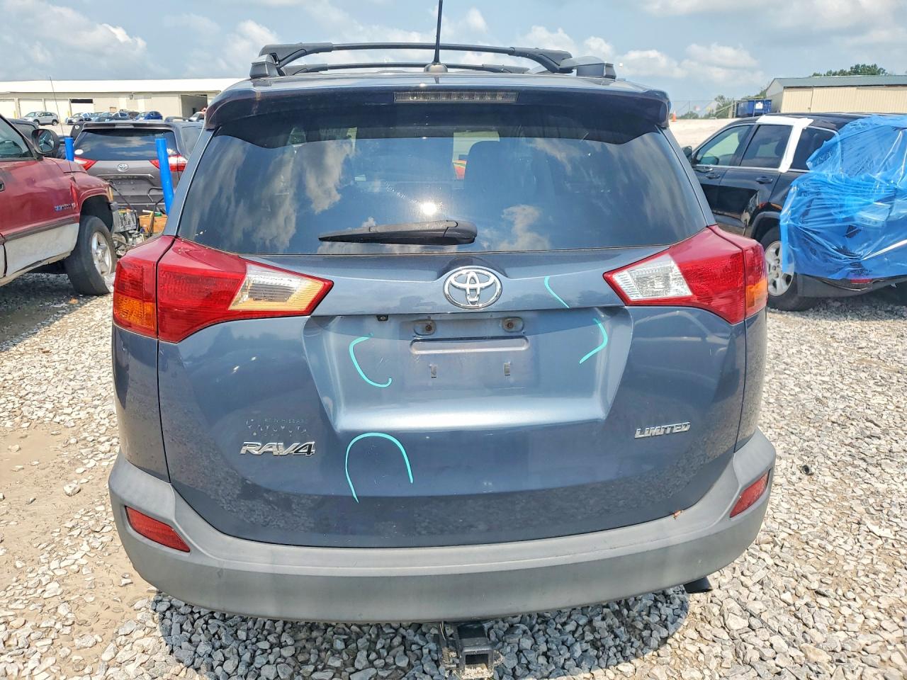 2014 Toyota Rav4 Limited Blue vin: 2T3YFREV9EW119291