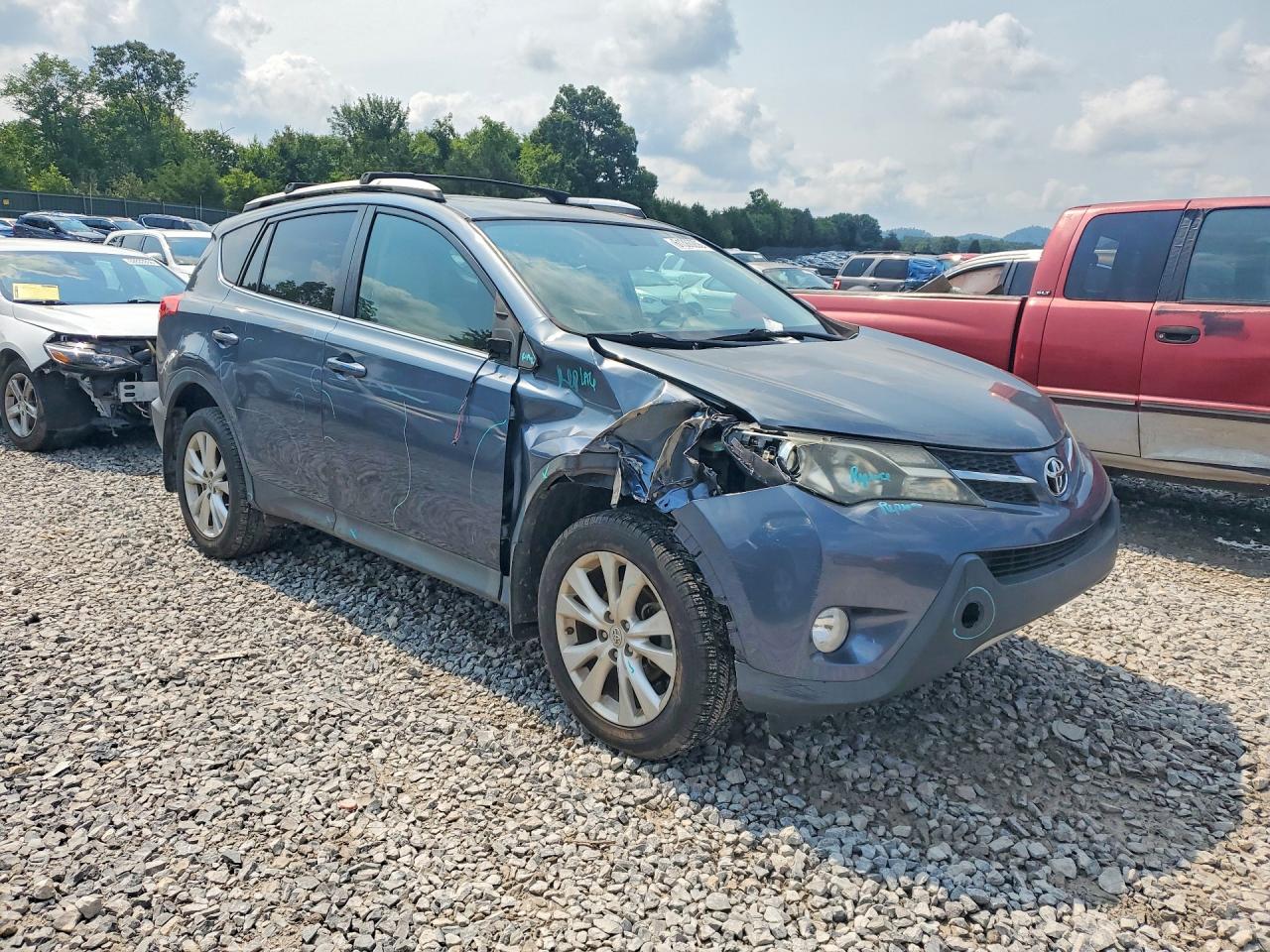 2014 Toyota Rav4 Limited Blue vin: 2T3YFREV9EW119291