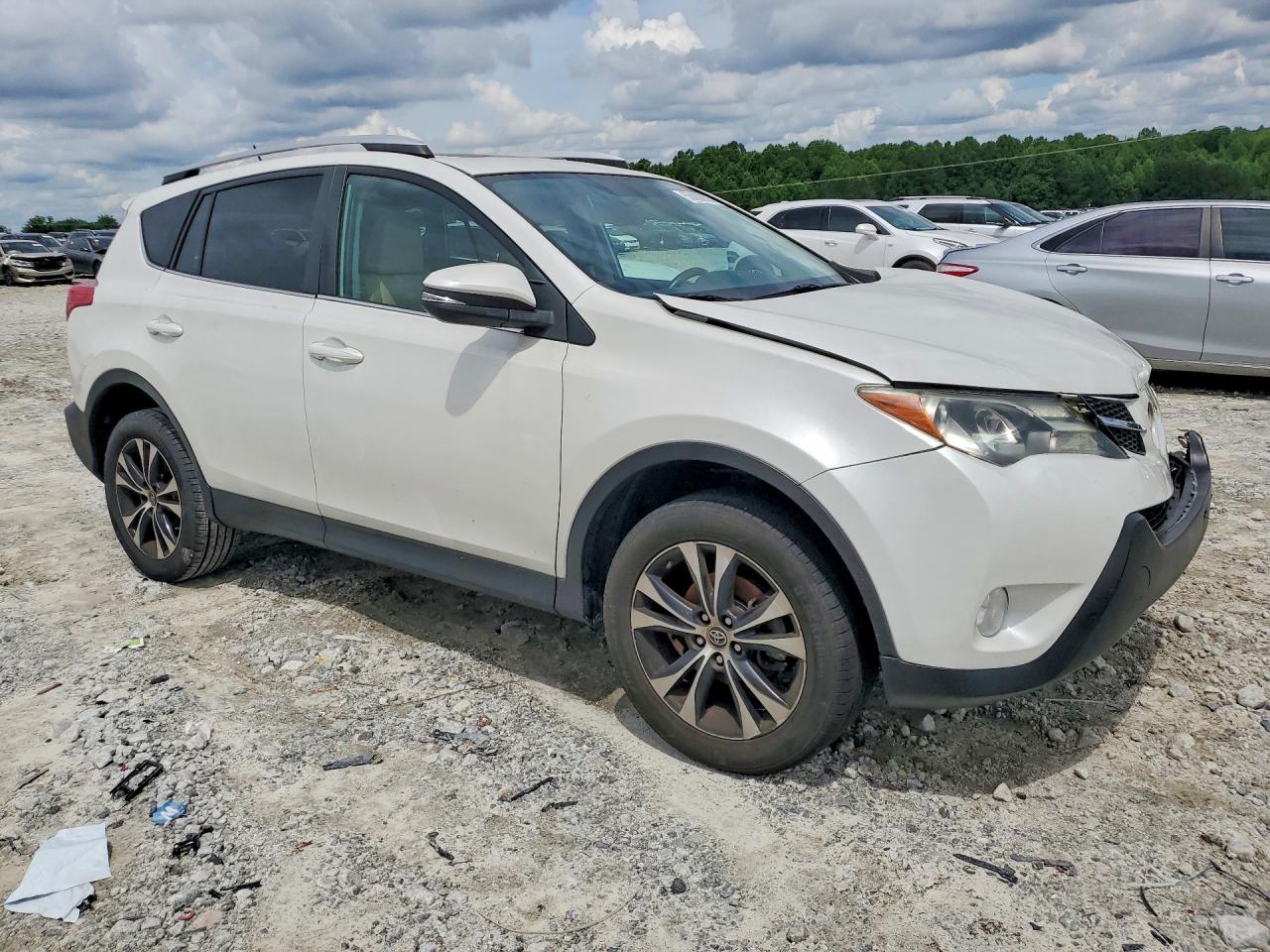 2015 Toyota Rav4 Limited White vin: 2T3YFREV9FW197247
