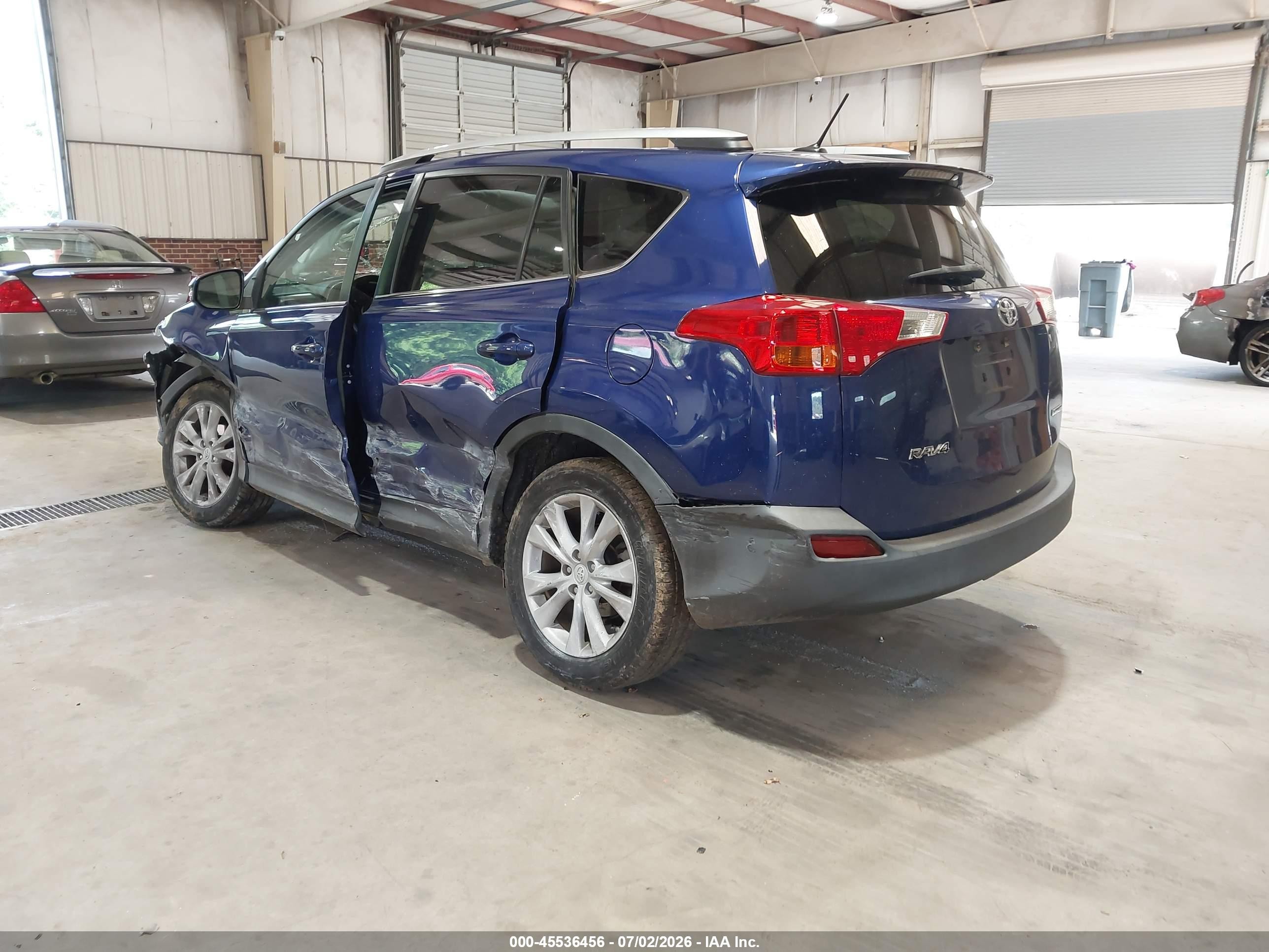 2015 Toyota Rav4 Limited Blue vin: 2T3YFREV9FW222051