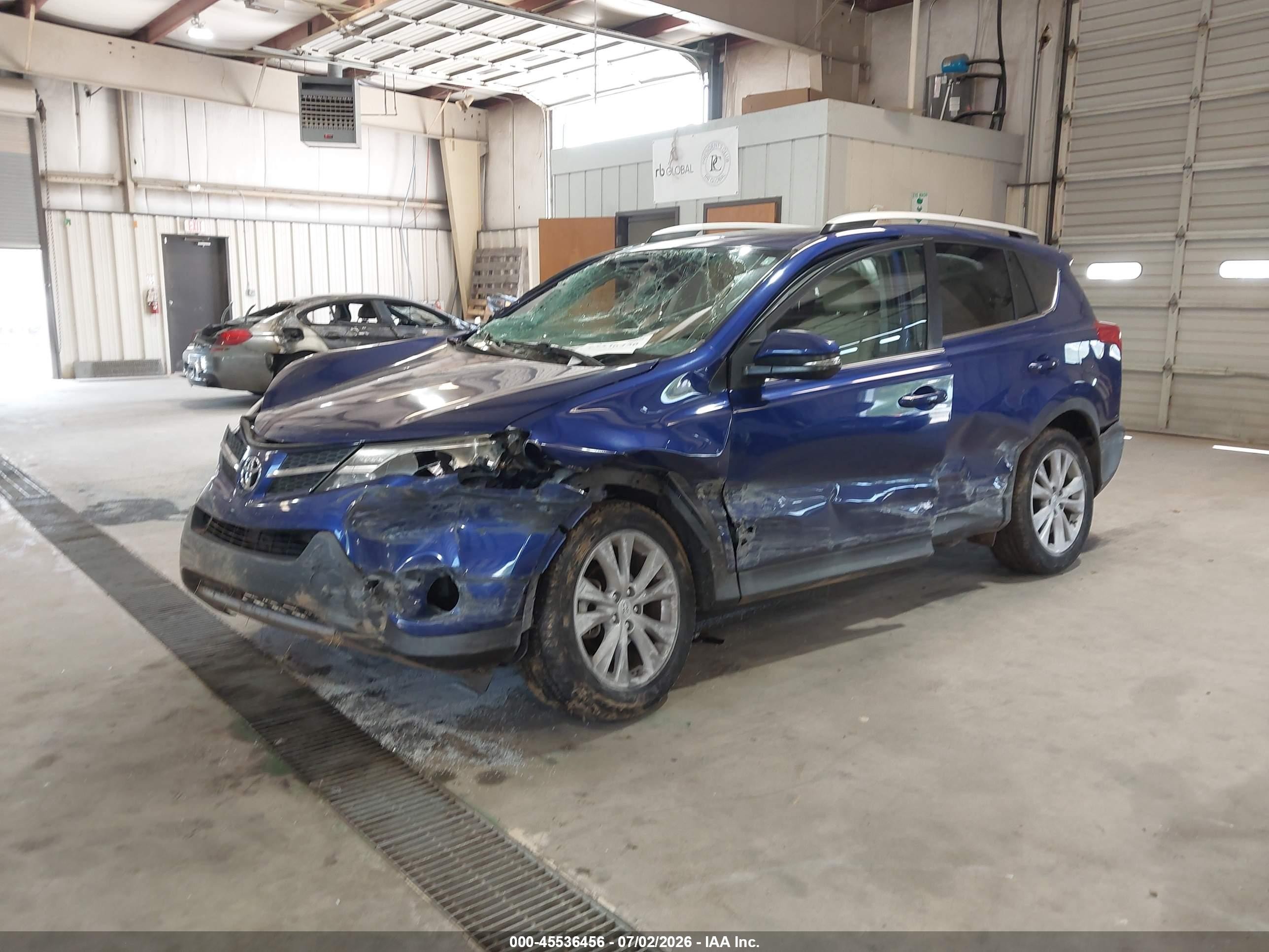 2015 Toyota Rav4 Limited Blue vin: 2T3YFREV9FW222051