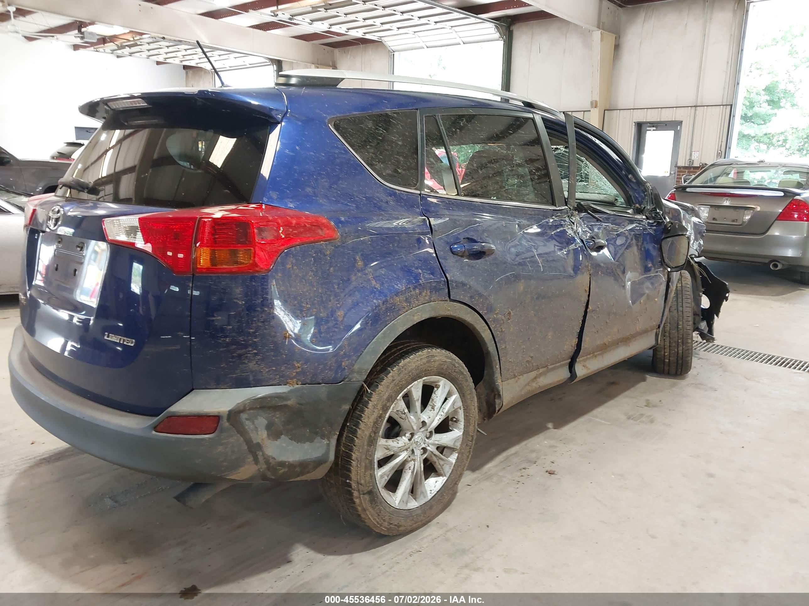 2015 Toyota Rav4 Limited Blue vin: 2T3YFREV9FW222051