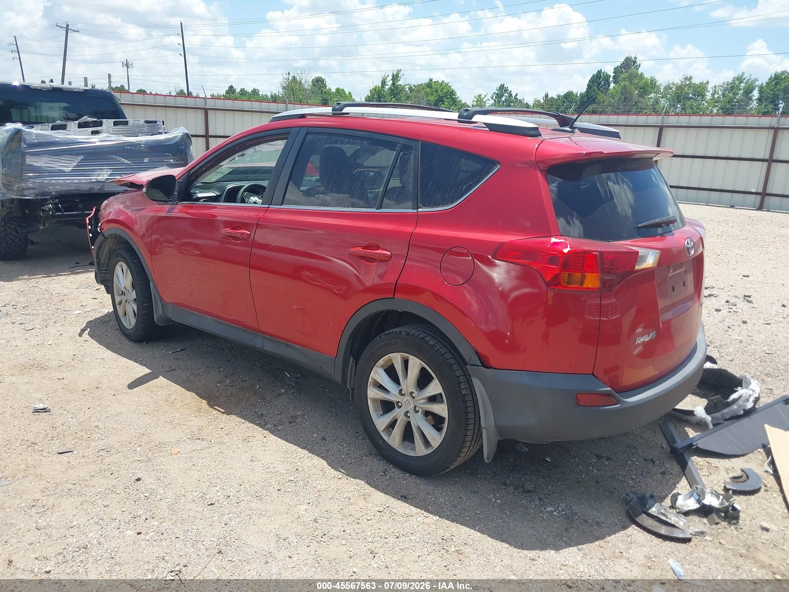 2015 Toyota Rav4 Limited Красный vin: 2T3YFREV9FW227301