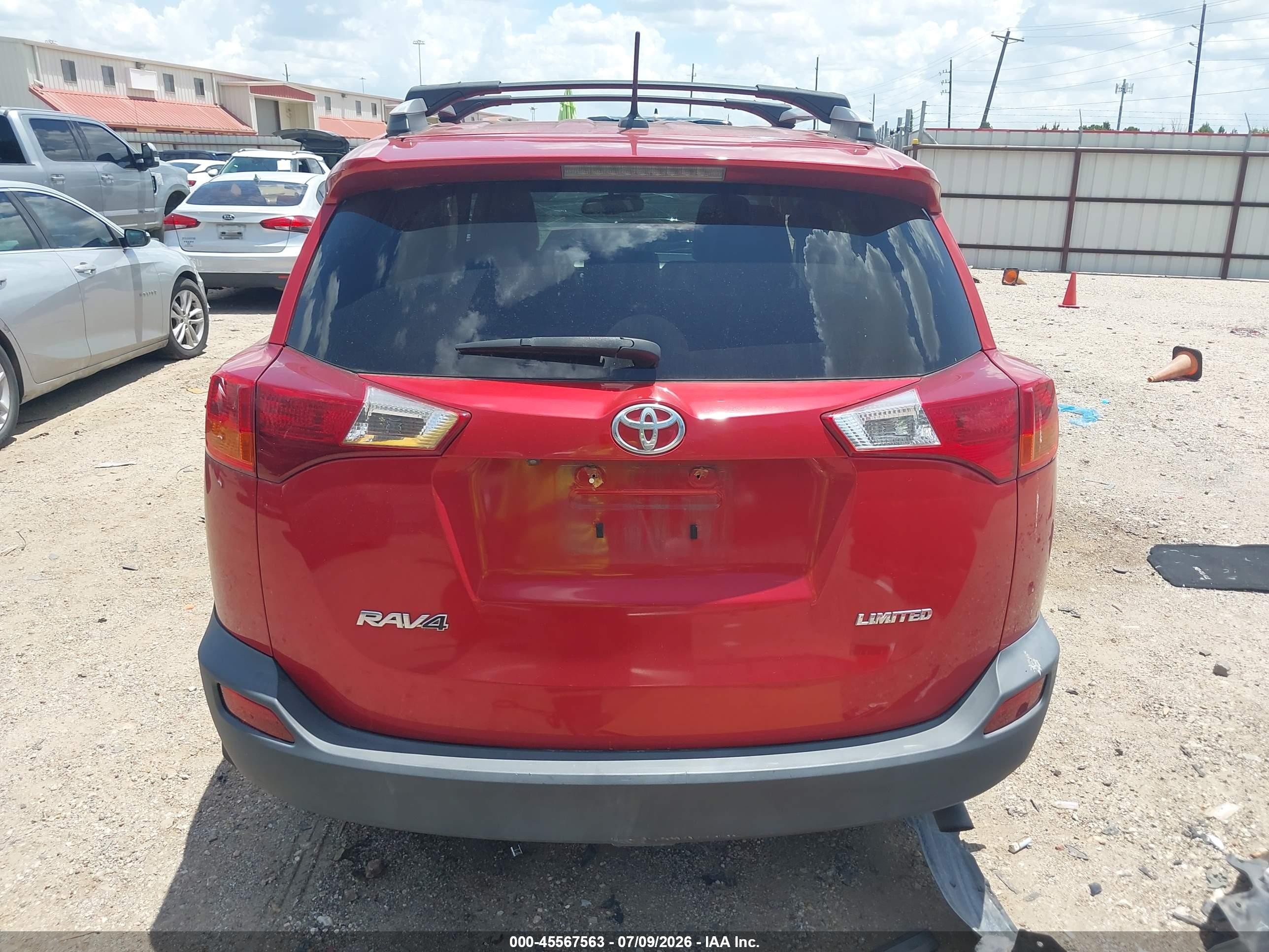 2015 Toyota Rav4 Limited Красный vin: 2T3YFREV9FW227301