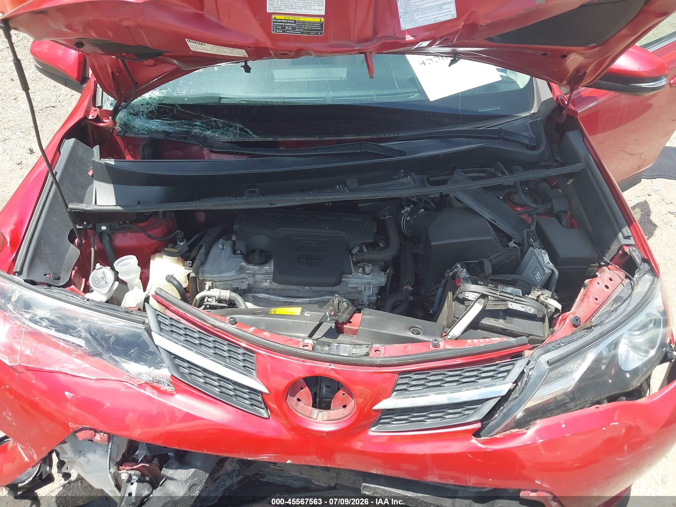 2015 Toyota Rav4 Limited Красный vin: 2T3YFREV9FW227301