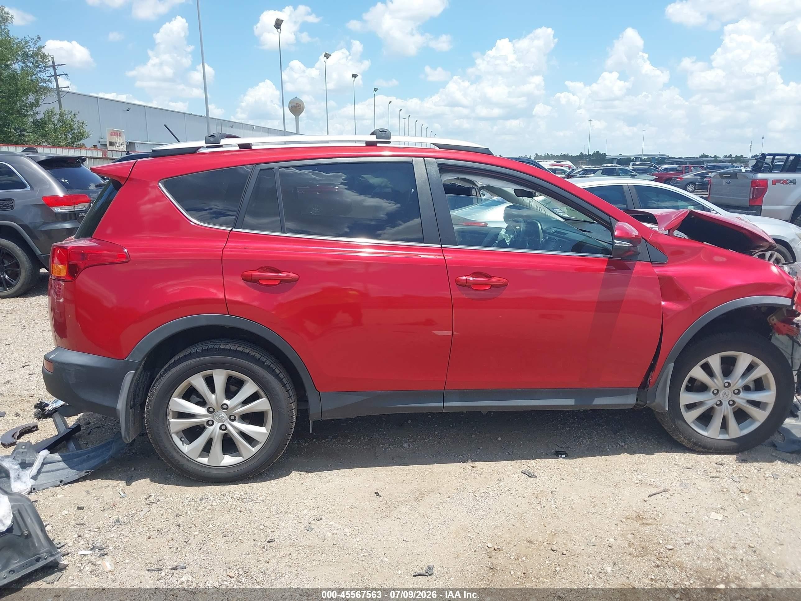 2015 Toyota Rav4 Limited Красный vin: 2T3YFREV9FW227301