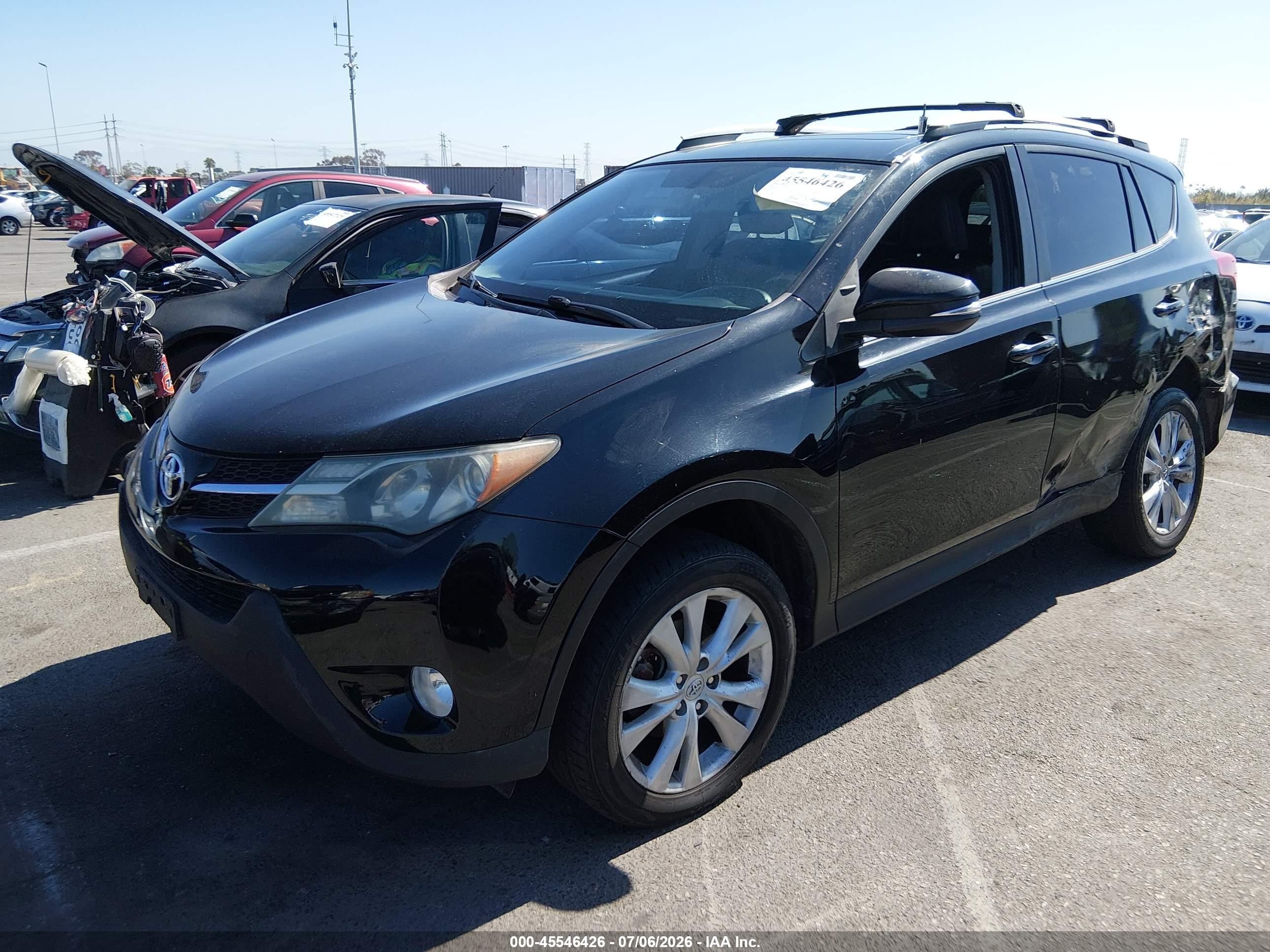 2013 Toyota Rav4 Limited Black vin: 2T3YFREVXDW022857