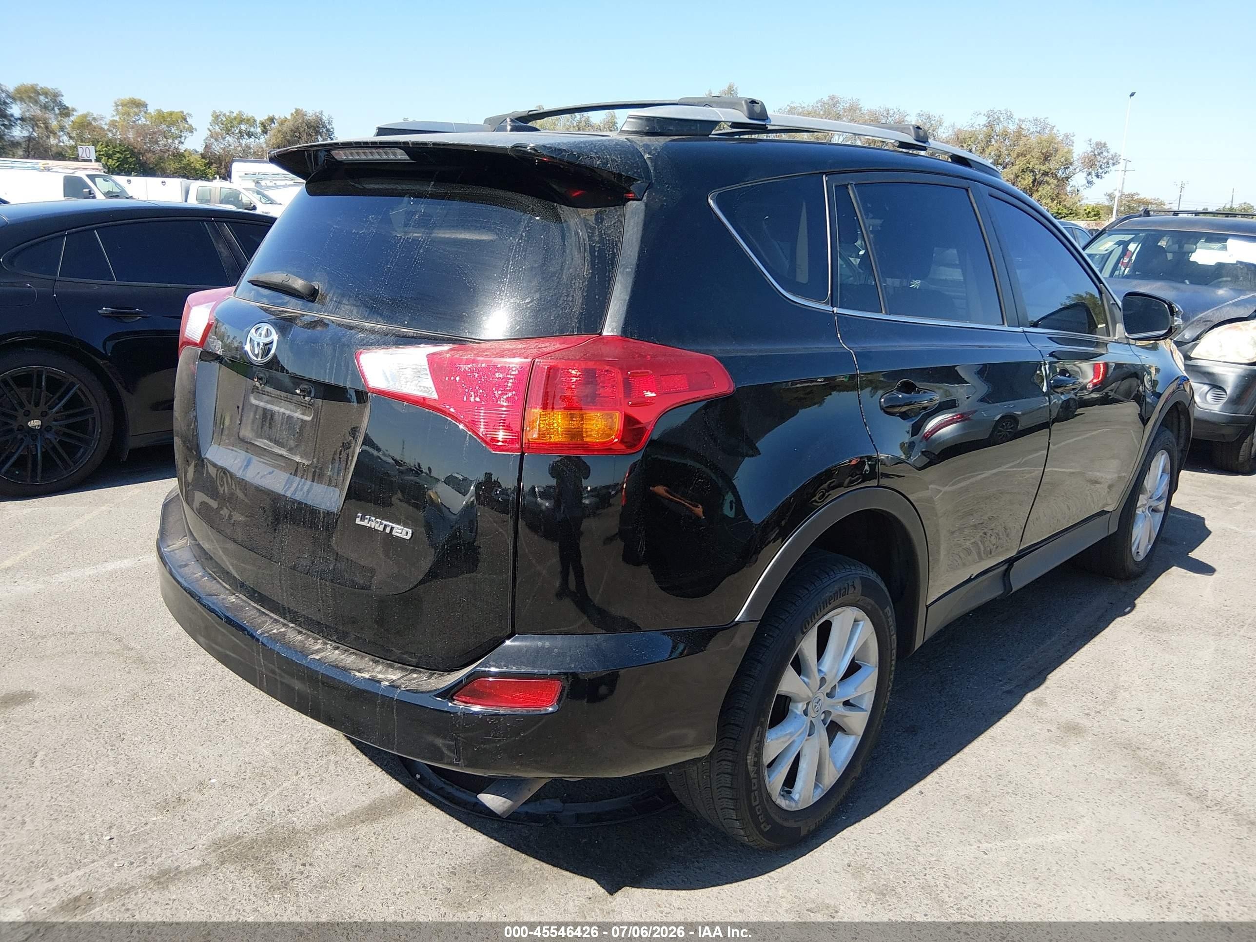 2013 Toyota Rav4 Limited Black vin: 2T3YFREVXDW022857
