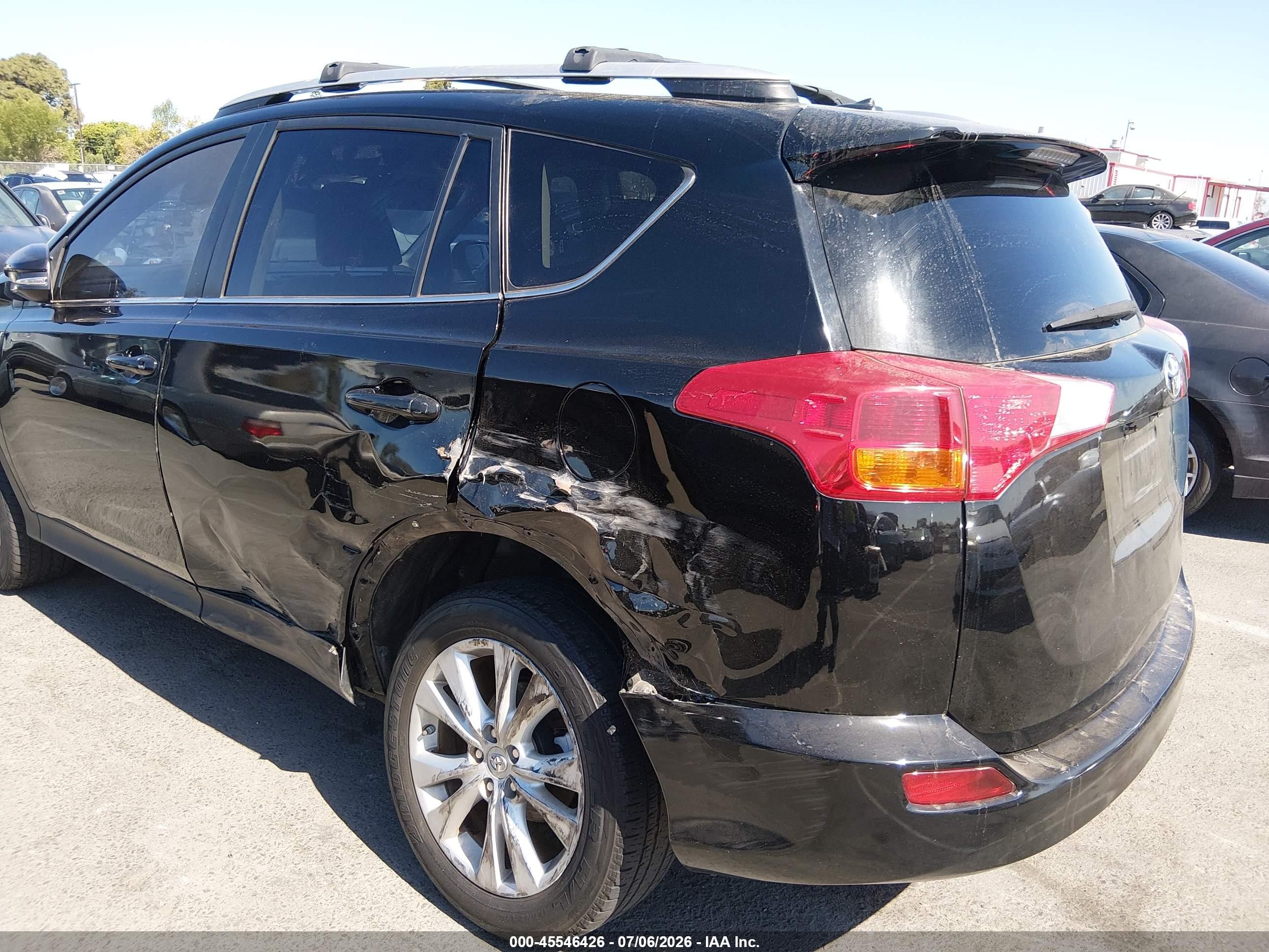 2013 Toyota Rav4 Limited Black vin: 2T3YFREVXDW022857