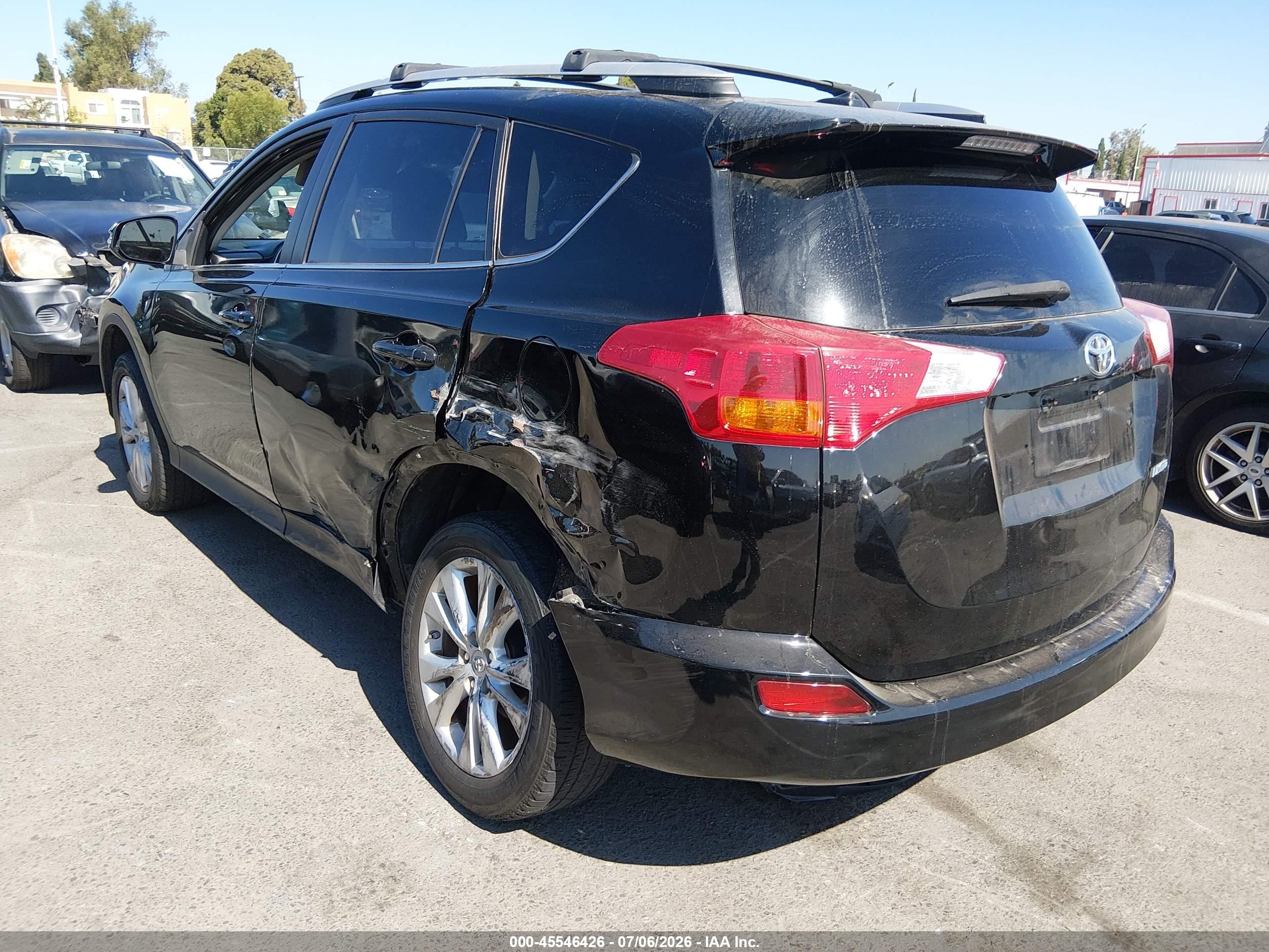 2013 Toyota Rav4 Limited Black vin: 2T3YFREVXDW022857