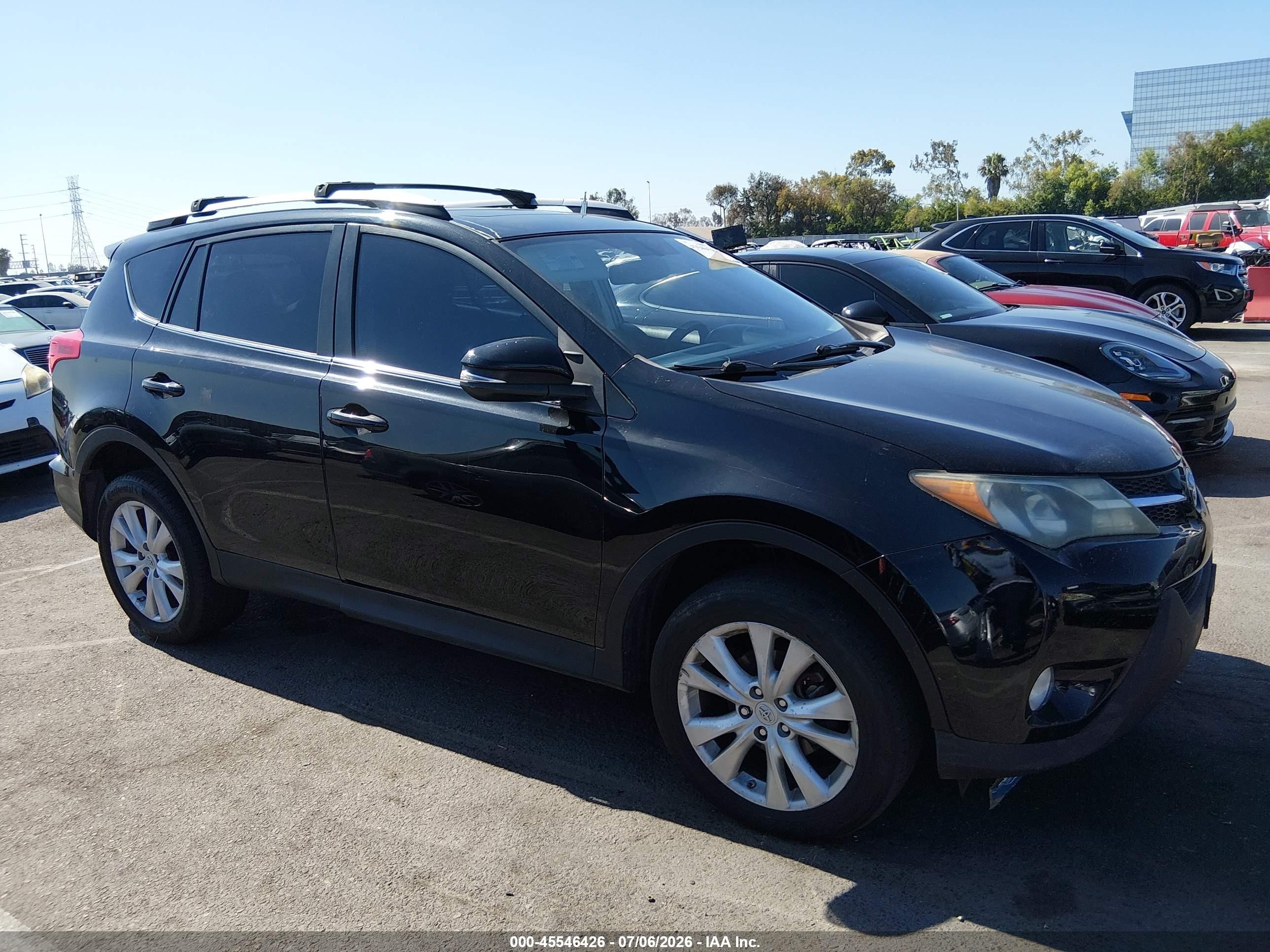 2013 Toyota Rav4 Limited Black vin: 2T3YFREVXDW022857