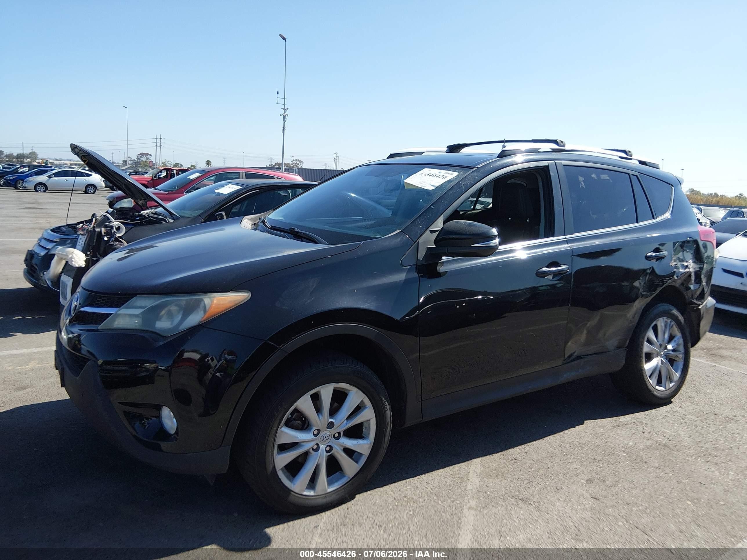 2013 Toyota Rav4 Limited Black vin: 2T3YFREVXDW022857