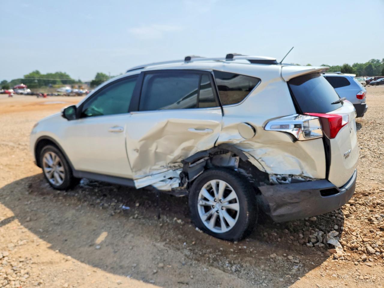 2013 Toyota Rav4 Limited White vin: 2T3YFREVXDW046317