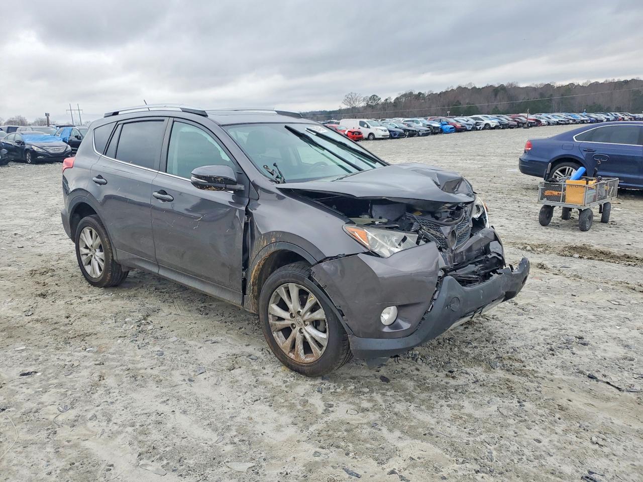 2014 Toyota Rav4 Limited Gray vin: 2T3YFREVXEW118537