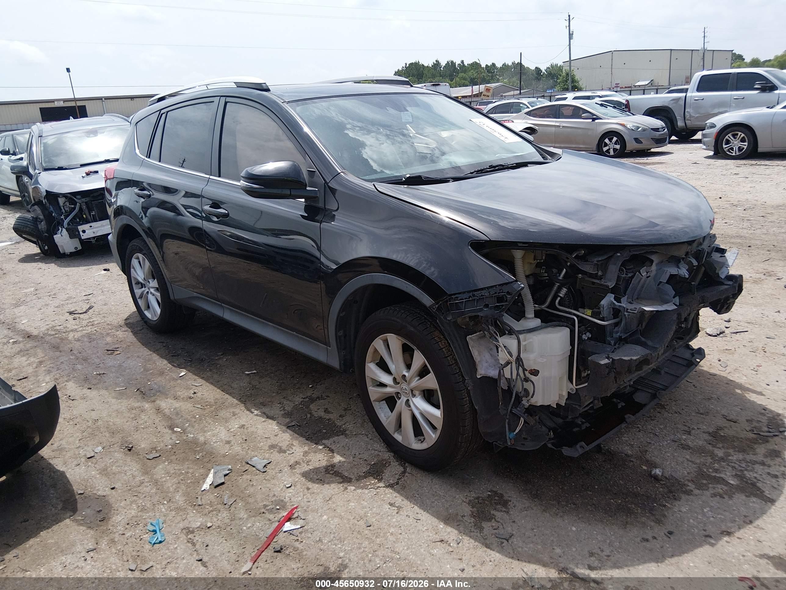 2015 Toyota Rav4 Limited Черный vin: 2T3YFREVXFW183812