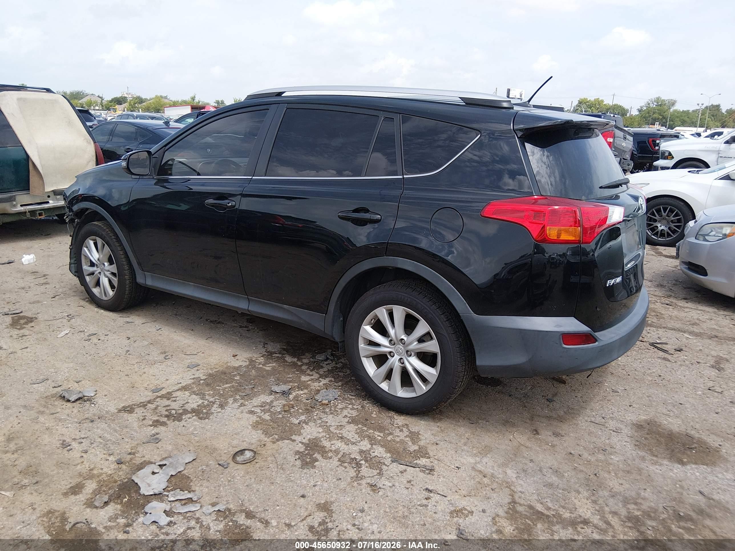 2015 Toyota Rav4 Limited Black vin: 2T3YFREVXFW183812